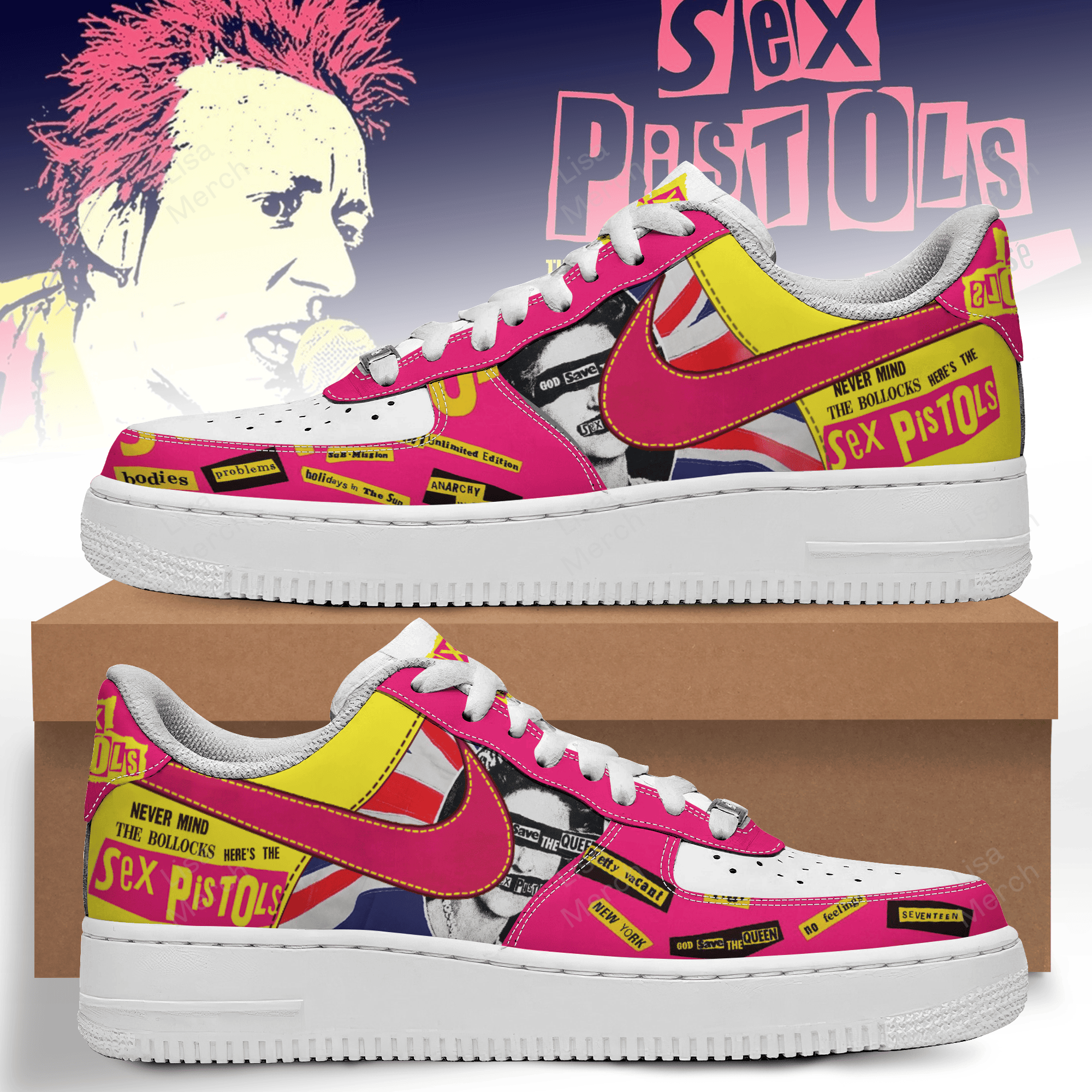 Sex Pistols Air Low-Top Sneakers Shoes For Men Women