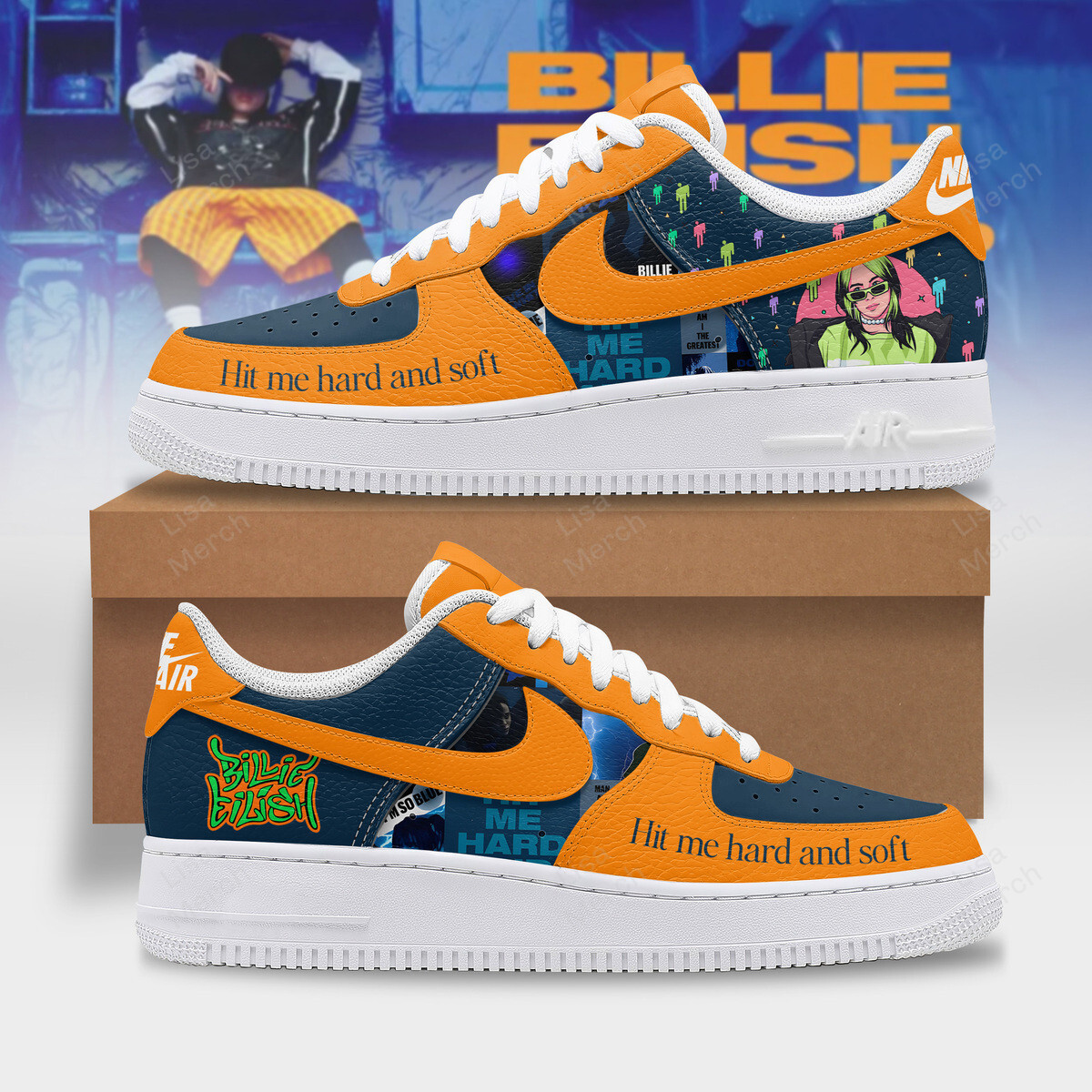 Billie Eilish Air Force 1 Sneakers Shoes For Men And Women