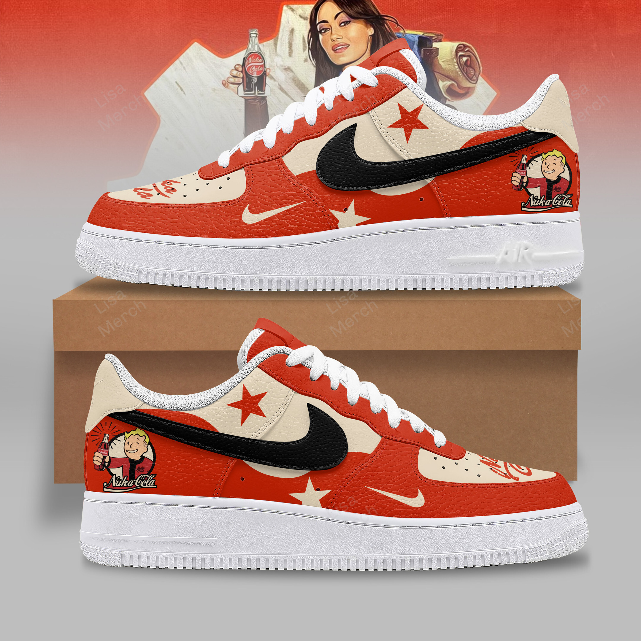 Fallout Nuka Cola Air Low-Top Sneakers Shoes For Men Women