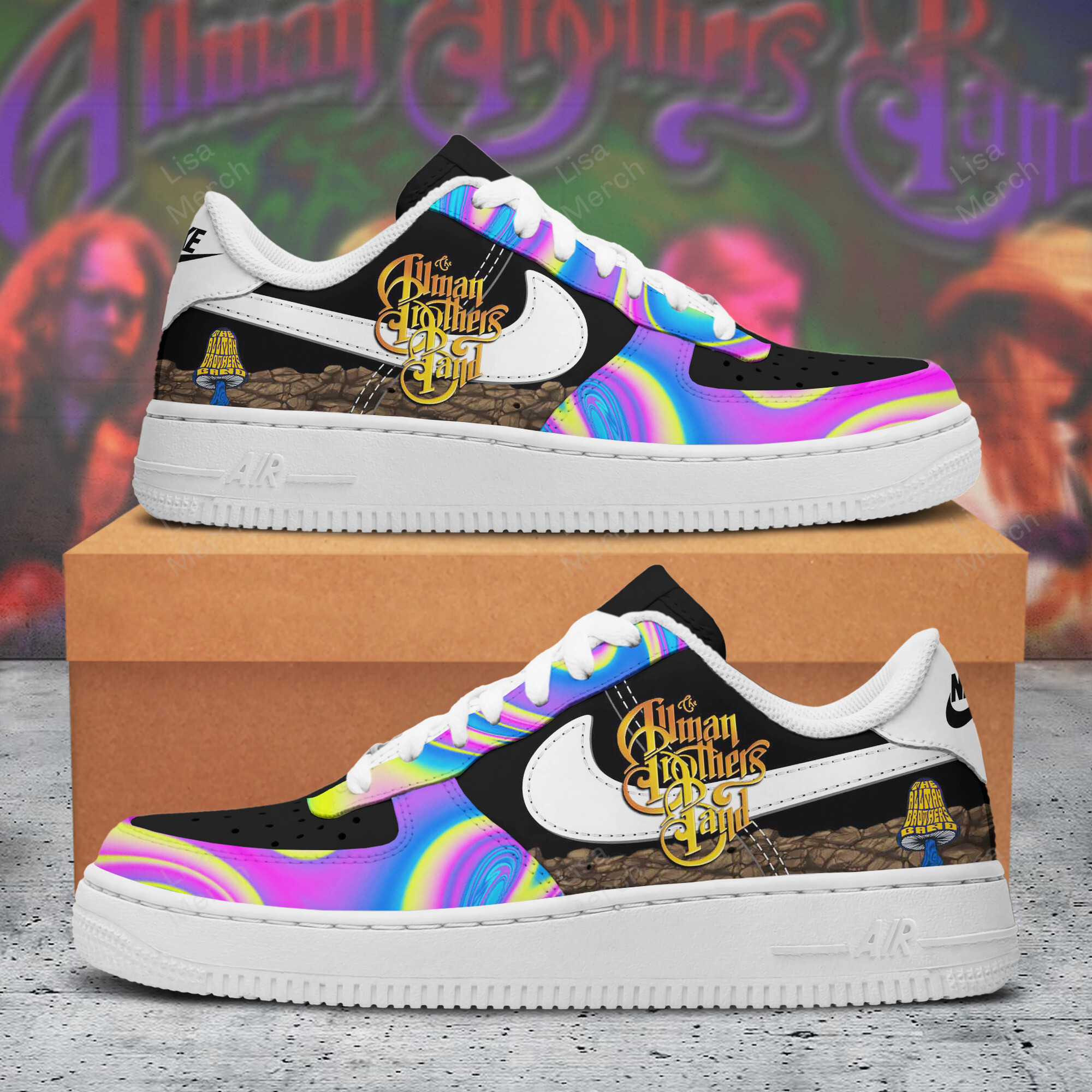 The Allman Brothers Band Nike Air Force 1 Sneakers Shoes For Men And Women