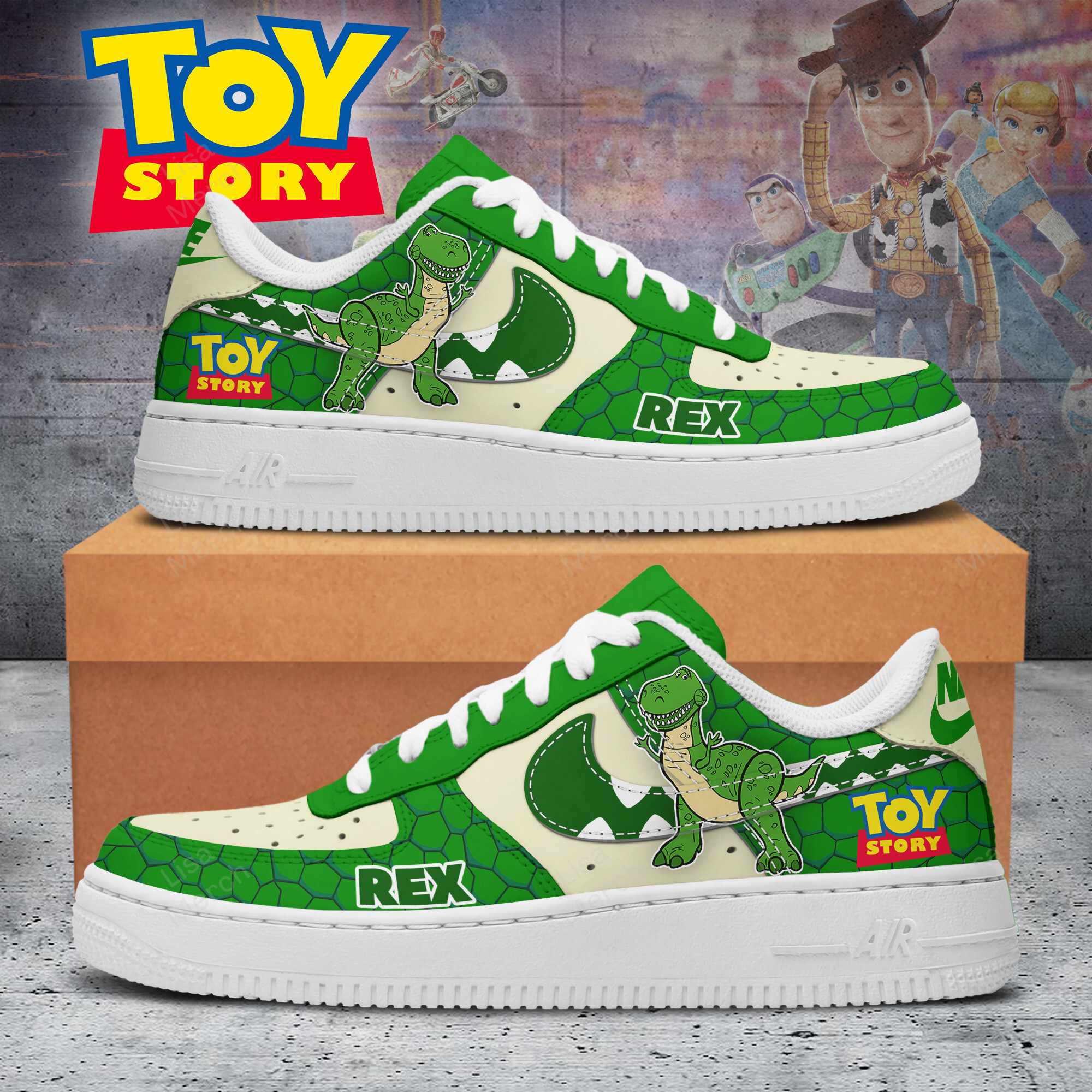 Toy Story Air Low-Top Sneakers AF1 Shoes For Men And Women