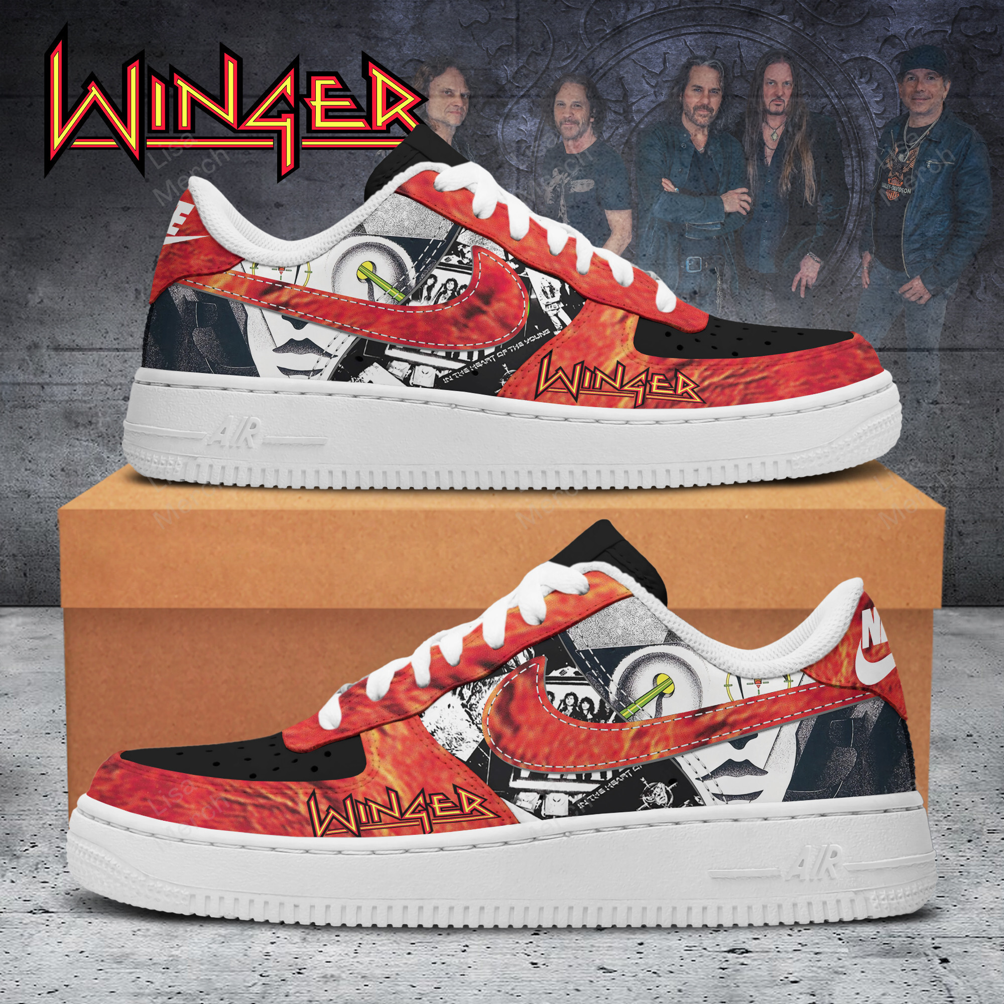 Winger Nike Air Force 1 Sneakers Shoes For Men And Women