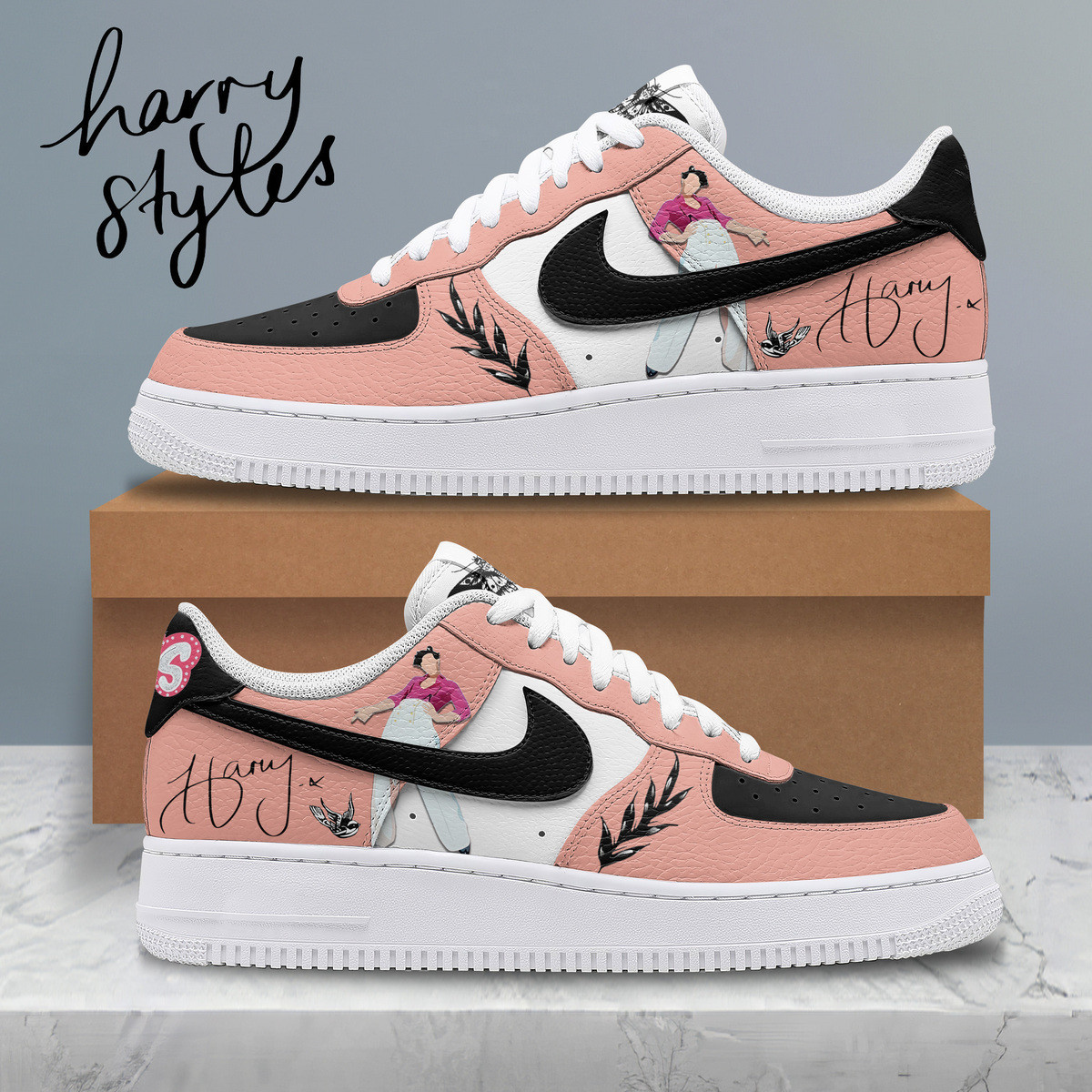 Harry Styles Nike Air Force 1 Sneakers Shoes For Men And Women