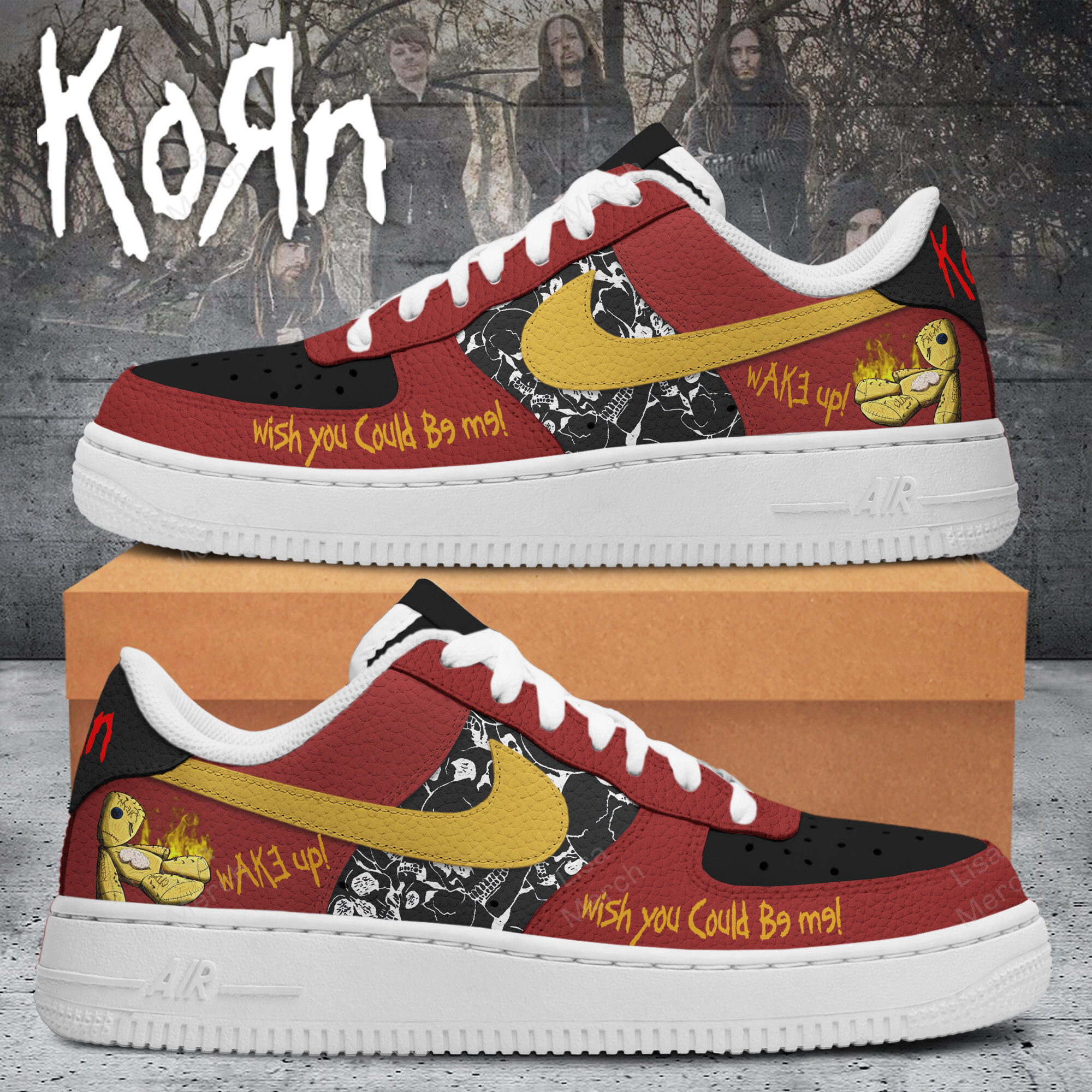 Korn Air Low-Top Sneakers Shoes For Men Women