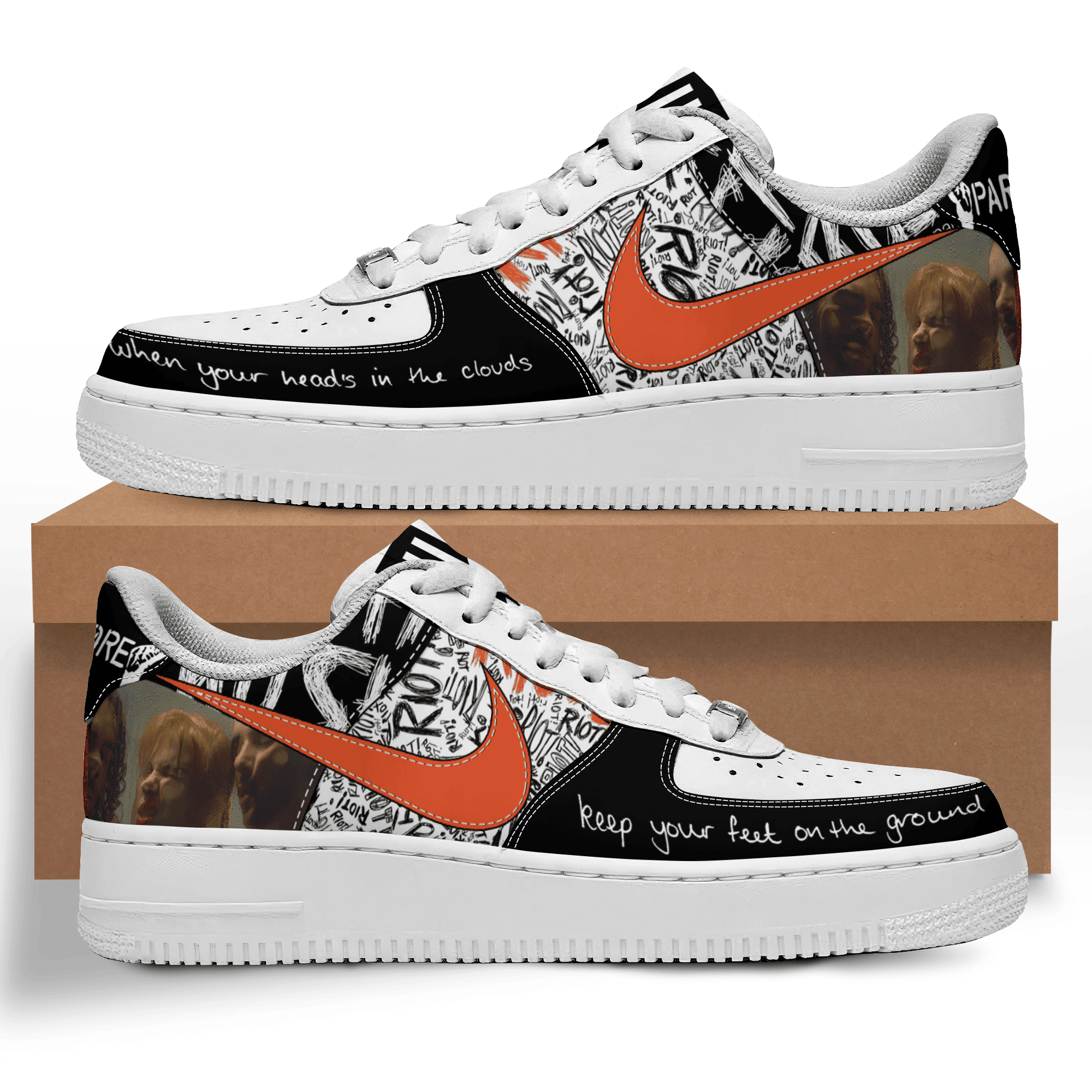 Paramore Nike Air Force 1 Sneakers Shoes For Men And Women