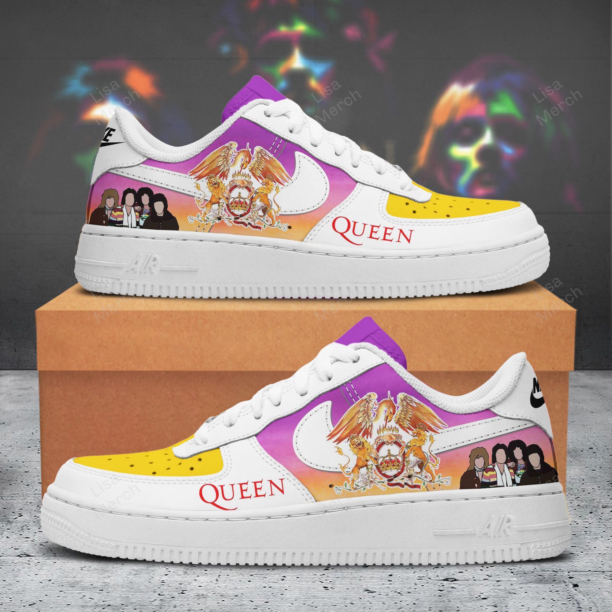 Queen Nike Air Force 1 Sneakers Shoes For Men And Women