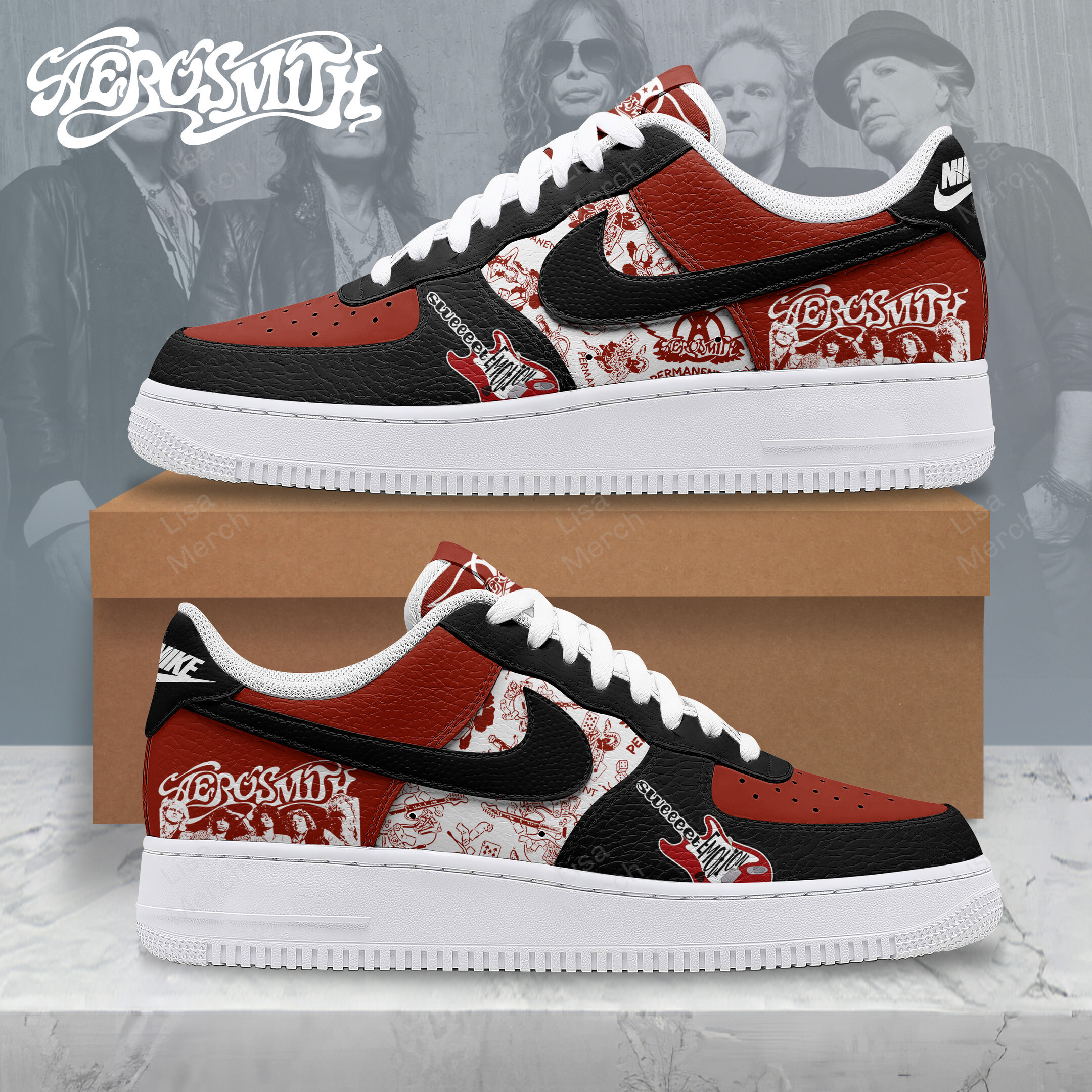 Aerosmith Air Low-Top Sneakers Shoes For Men Women