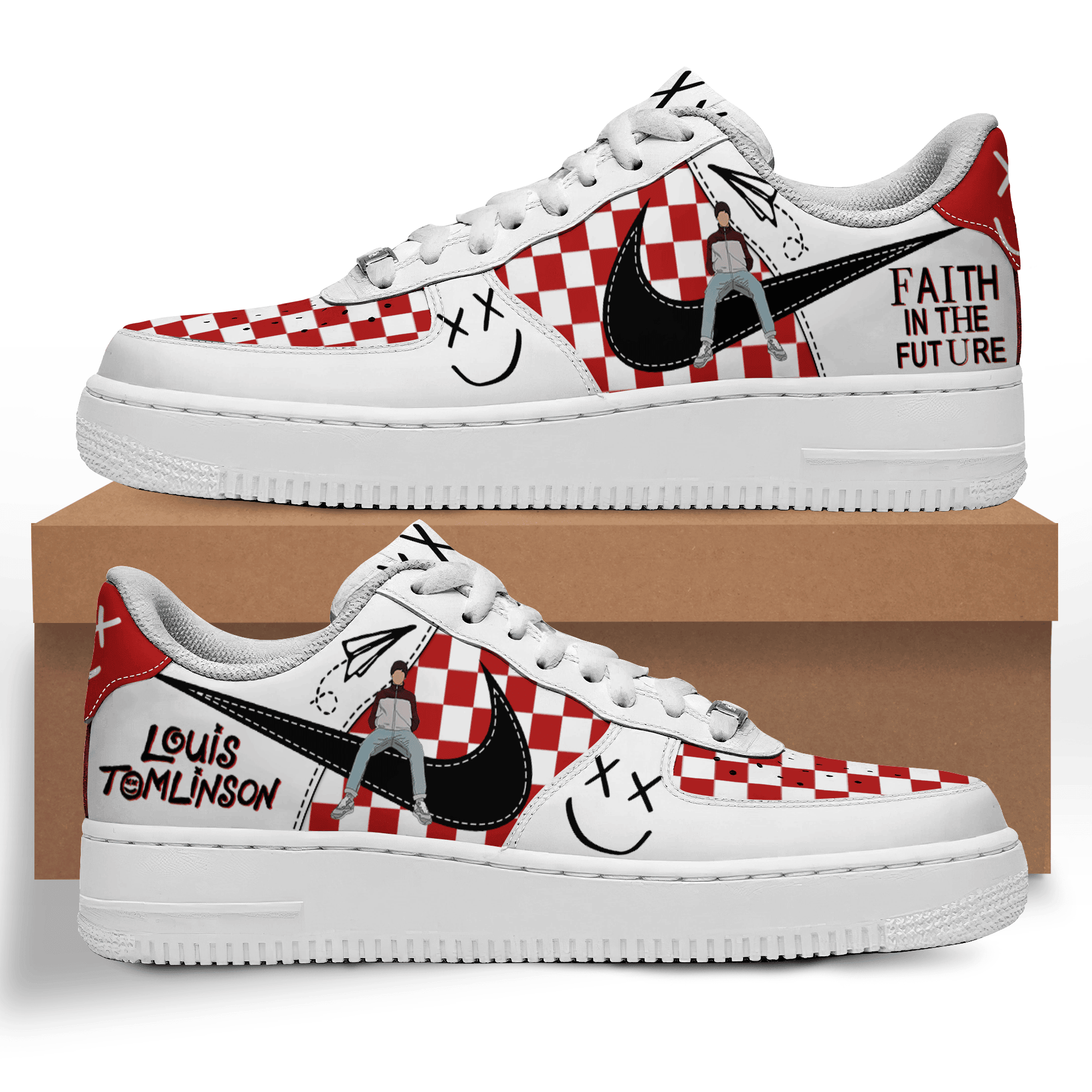 Louis Tomlinson Nike Air Force 1 Sneakers Shoes For Men And Women