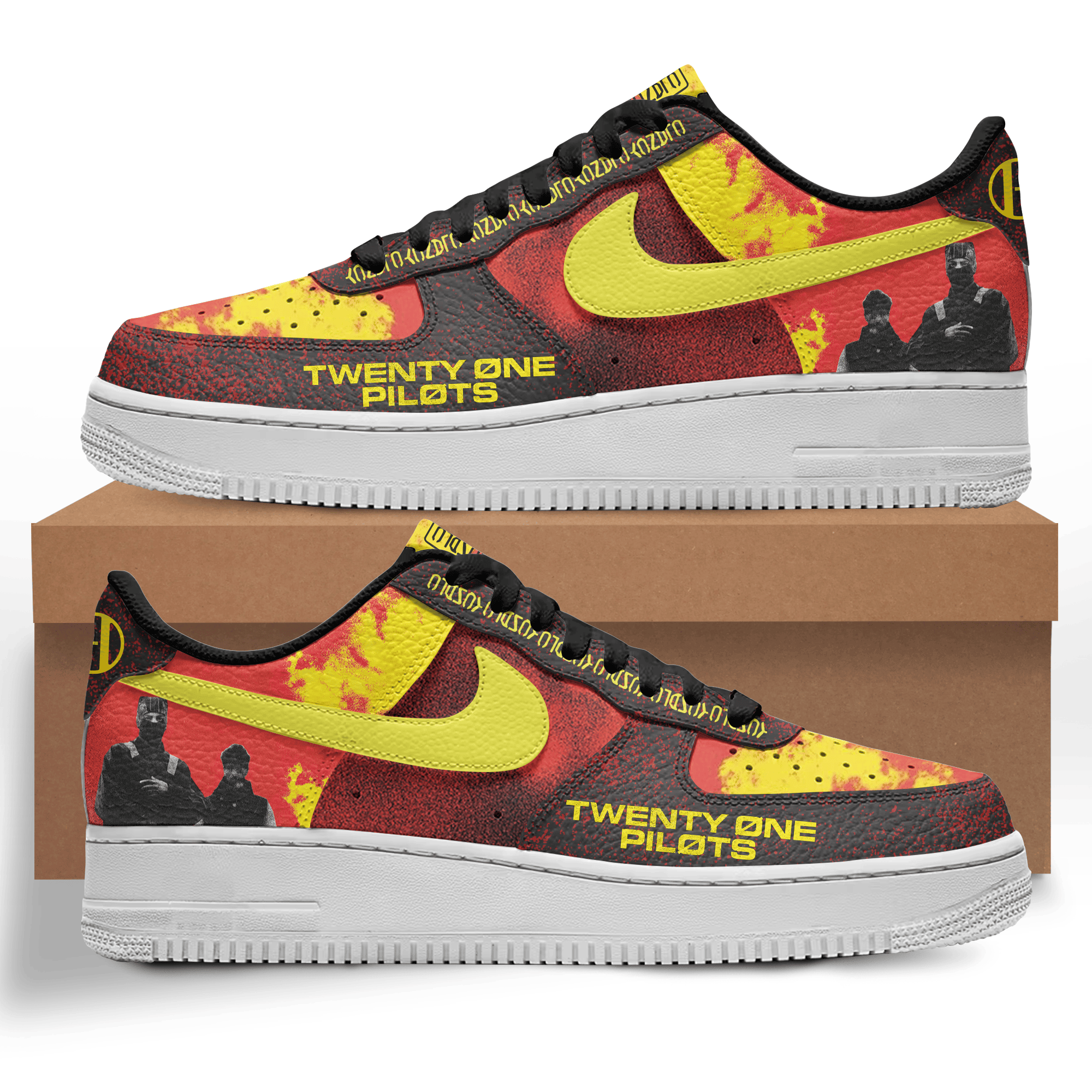 Twenty One Pilots Nike Air Force 1 Shoes Sneakers For Men And Women
