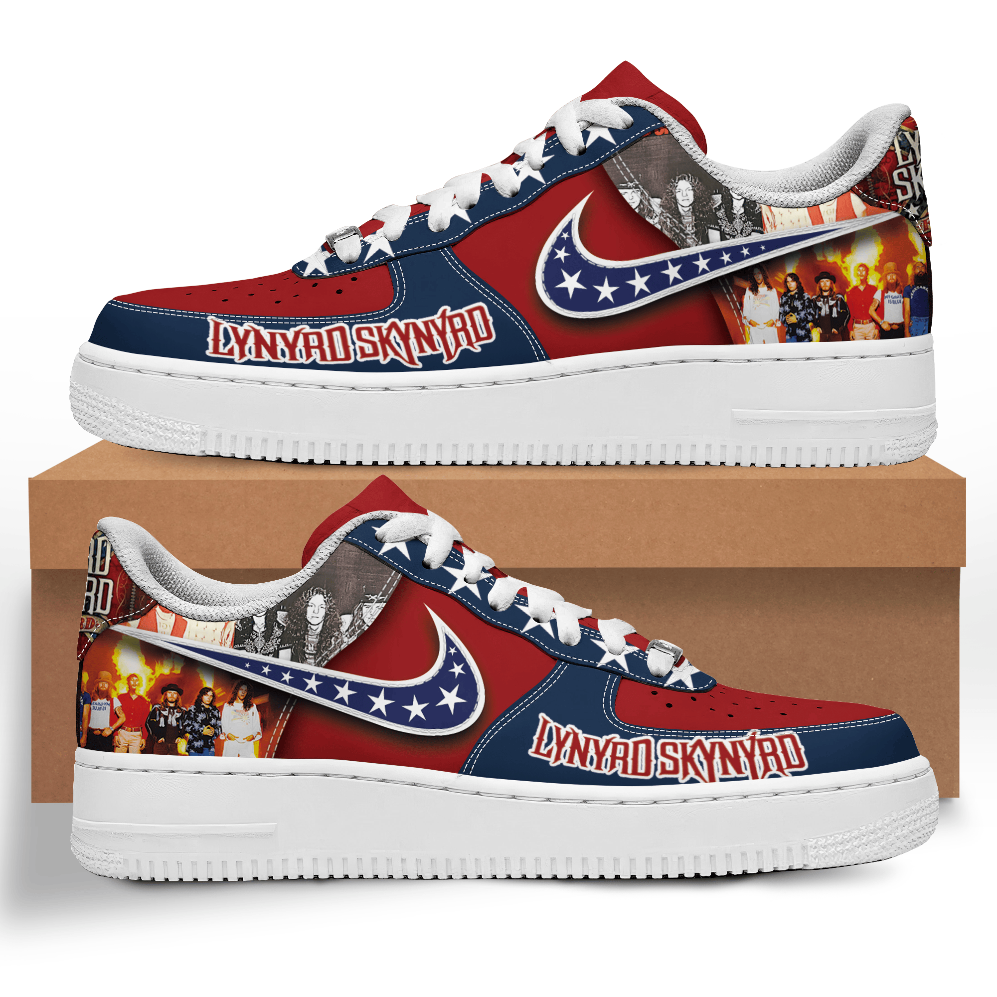 Lynyrd Skynyrd Nike Air Force 1 Shoes Sneakers For Men Women