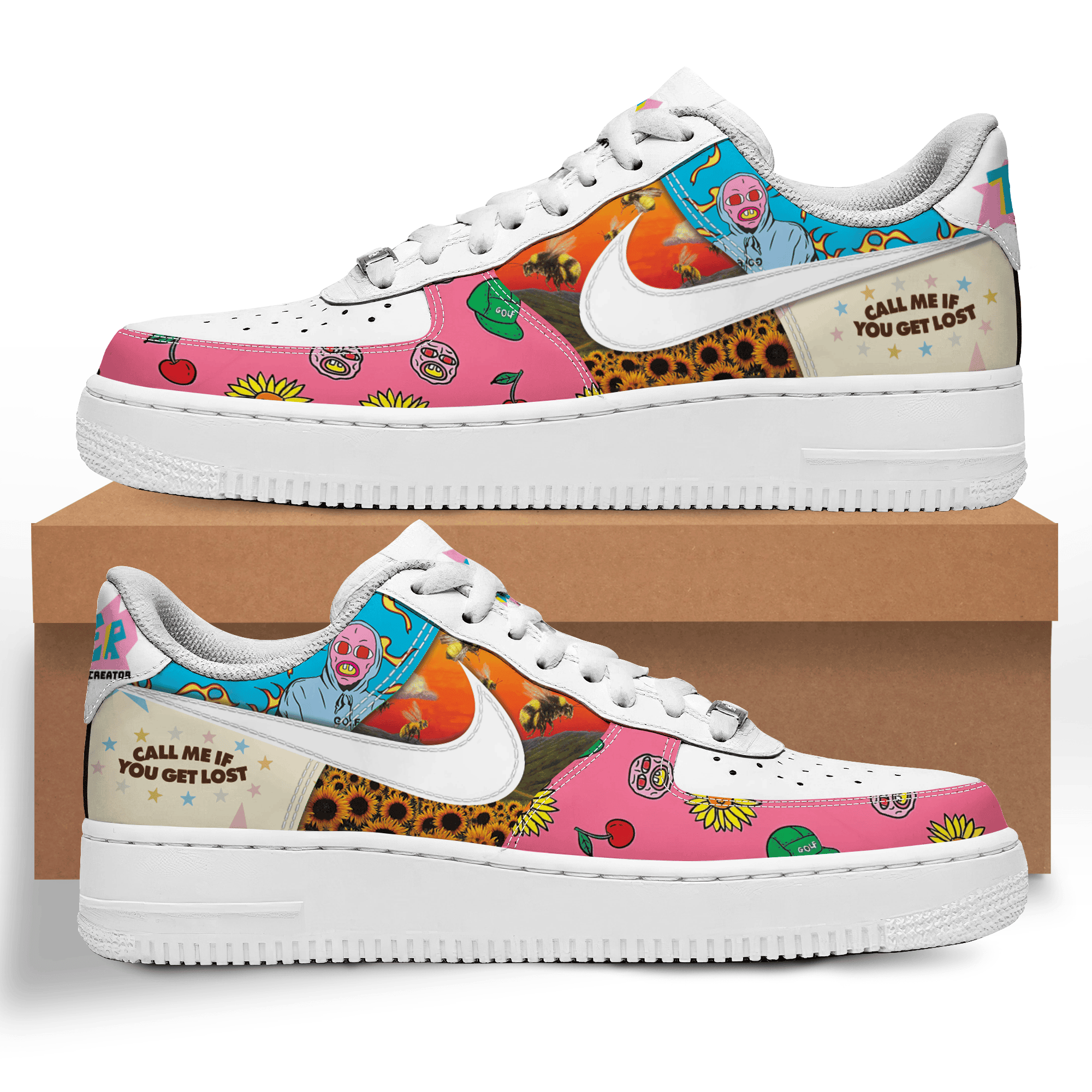 Tyler The Creator Nike Air Force 1 Sneakers Shoes For Men And Women
