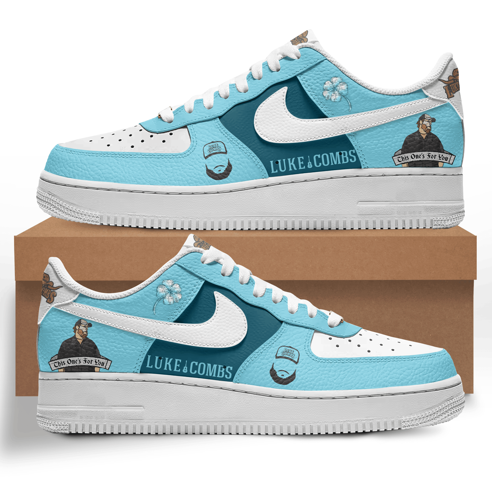 Luke Combs Nike Air Force 1 Sneakers Shoes For Men And Women