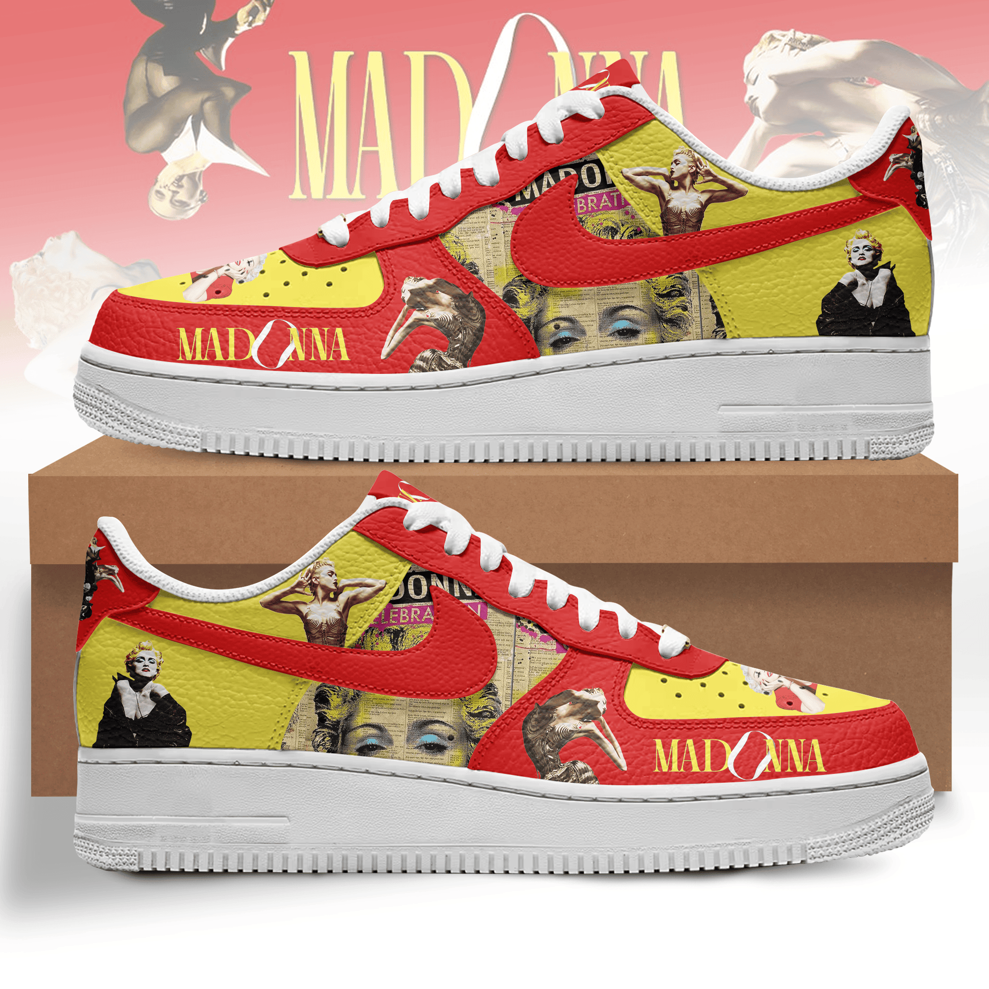 Madonna Nike Air Force 1 Sneakers Shoes For Men Women