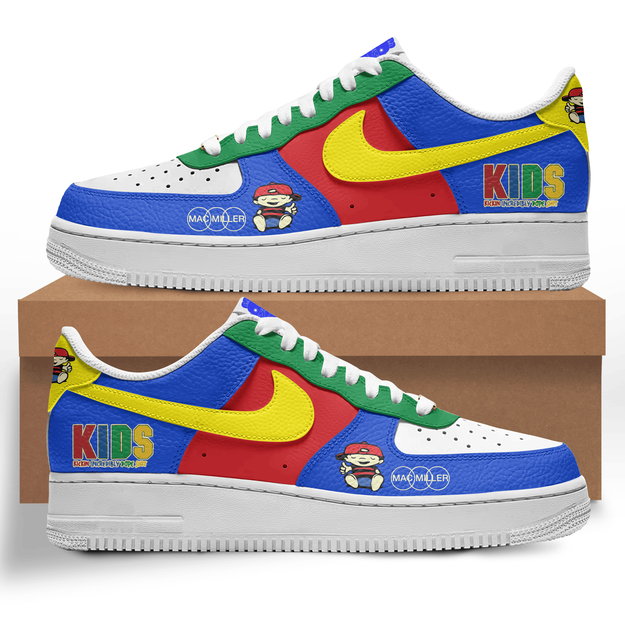 Mac Miller Nike Air Force 1 Sneakers Shoes For Men Women