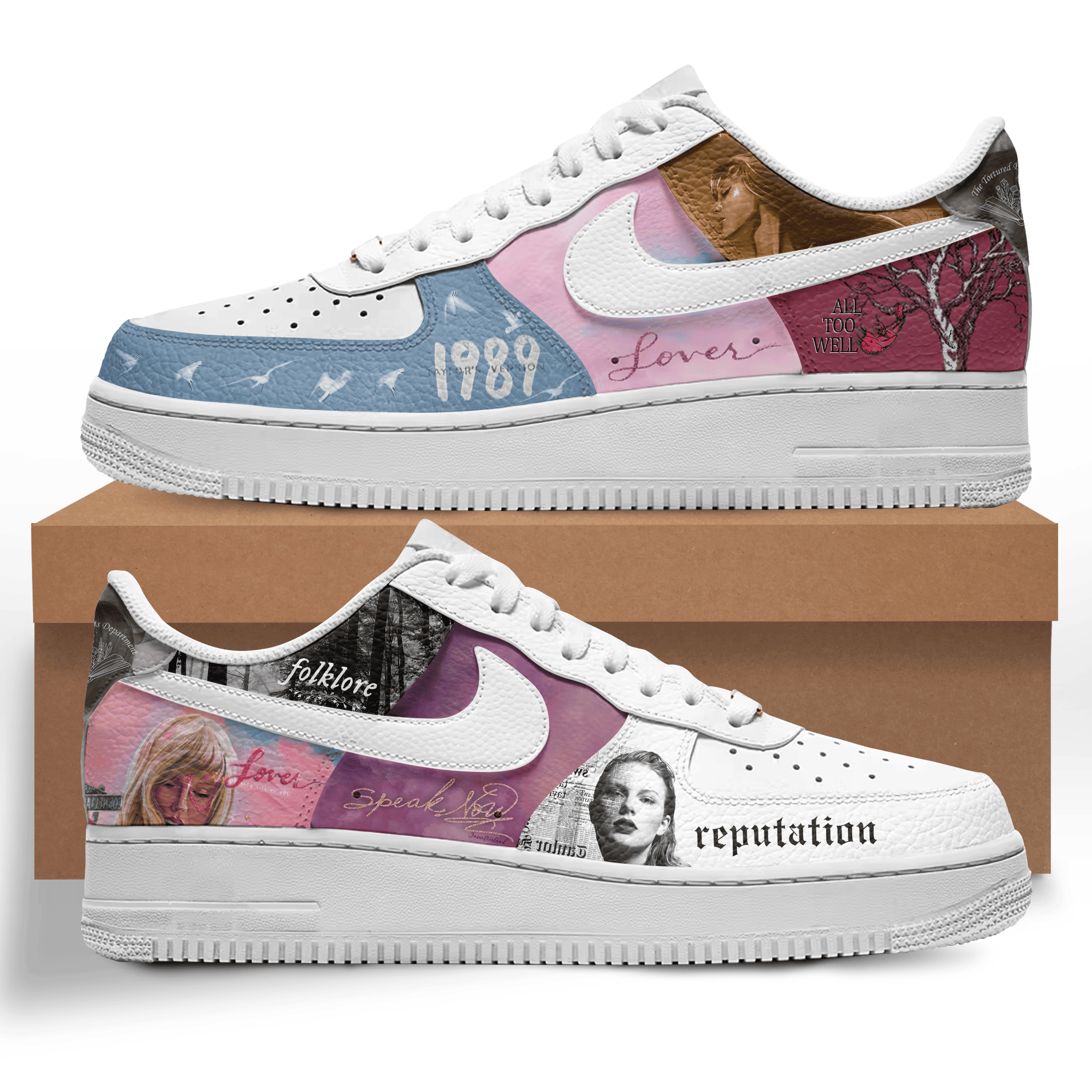 Taylor Swift Nike Air Force 1 Sneakers Shoes For Men And Women