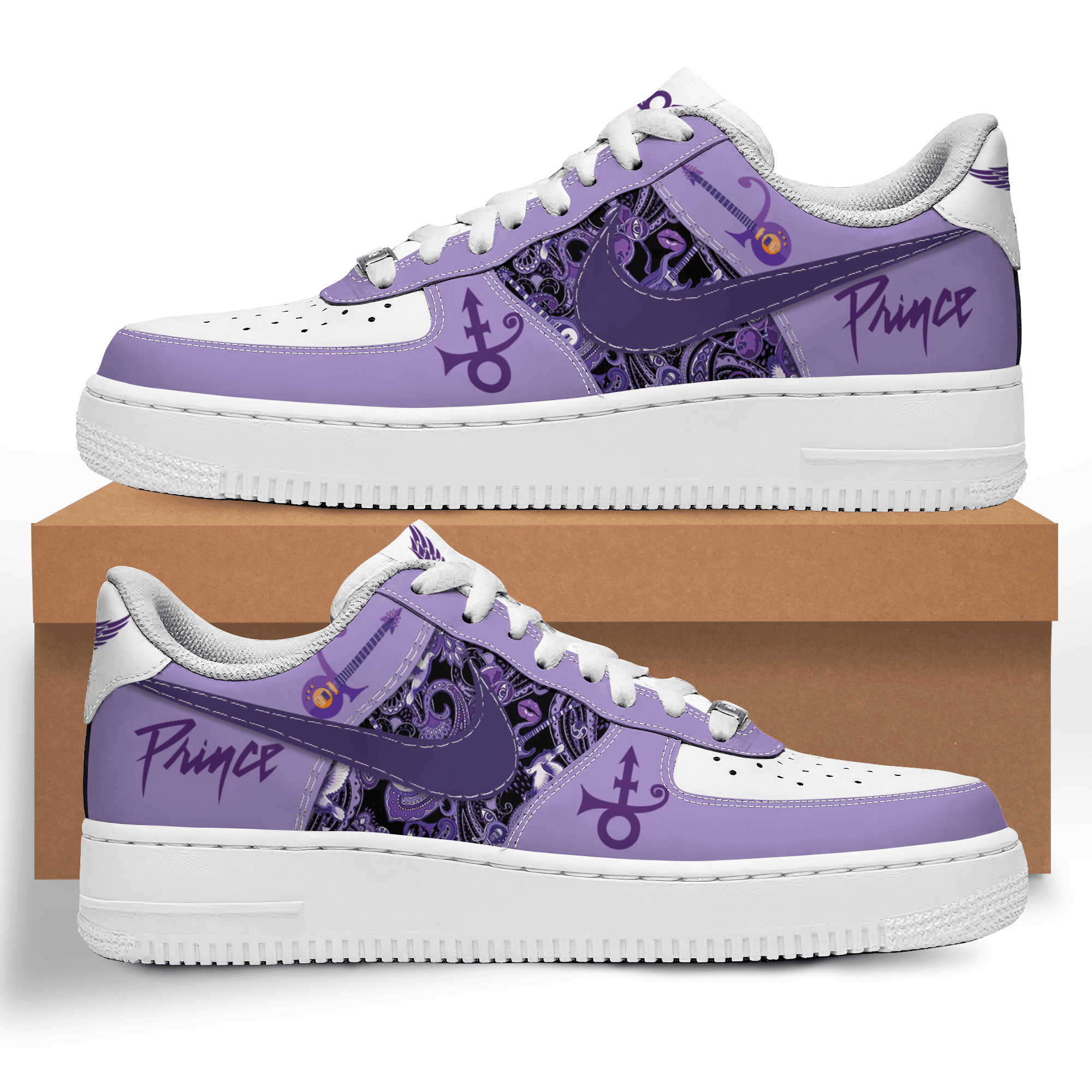 Prince Nike Air Force 1 Sneakers Shoes For Men Women