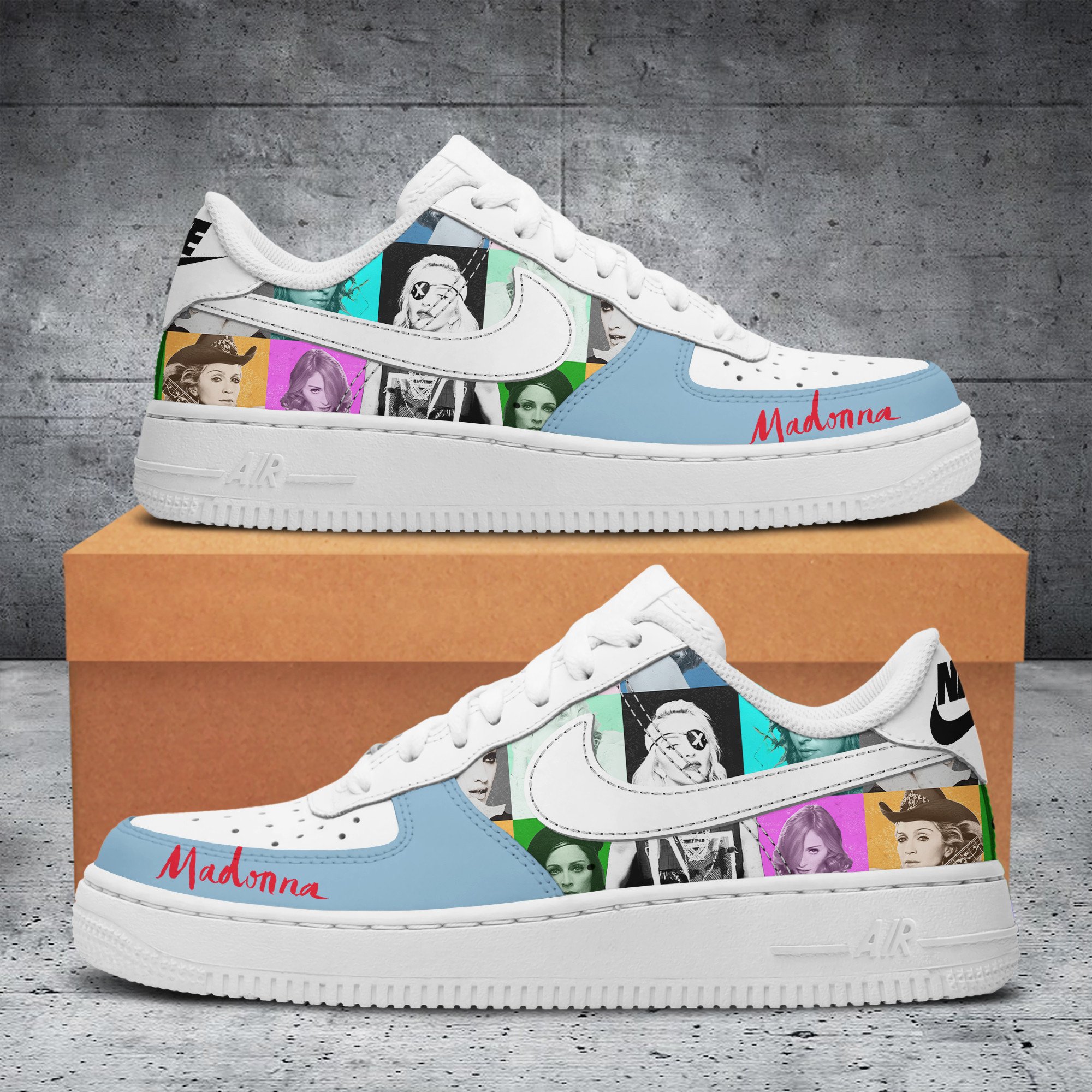 Madonna Nike Air Force 1 Sneakers Shoes For Men And Women