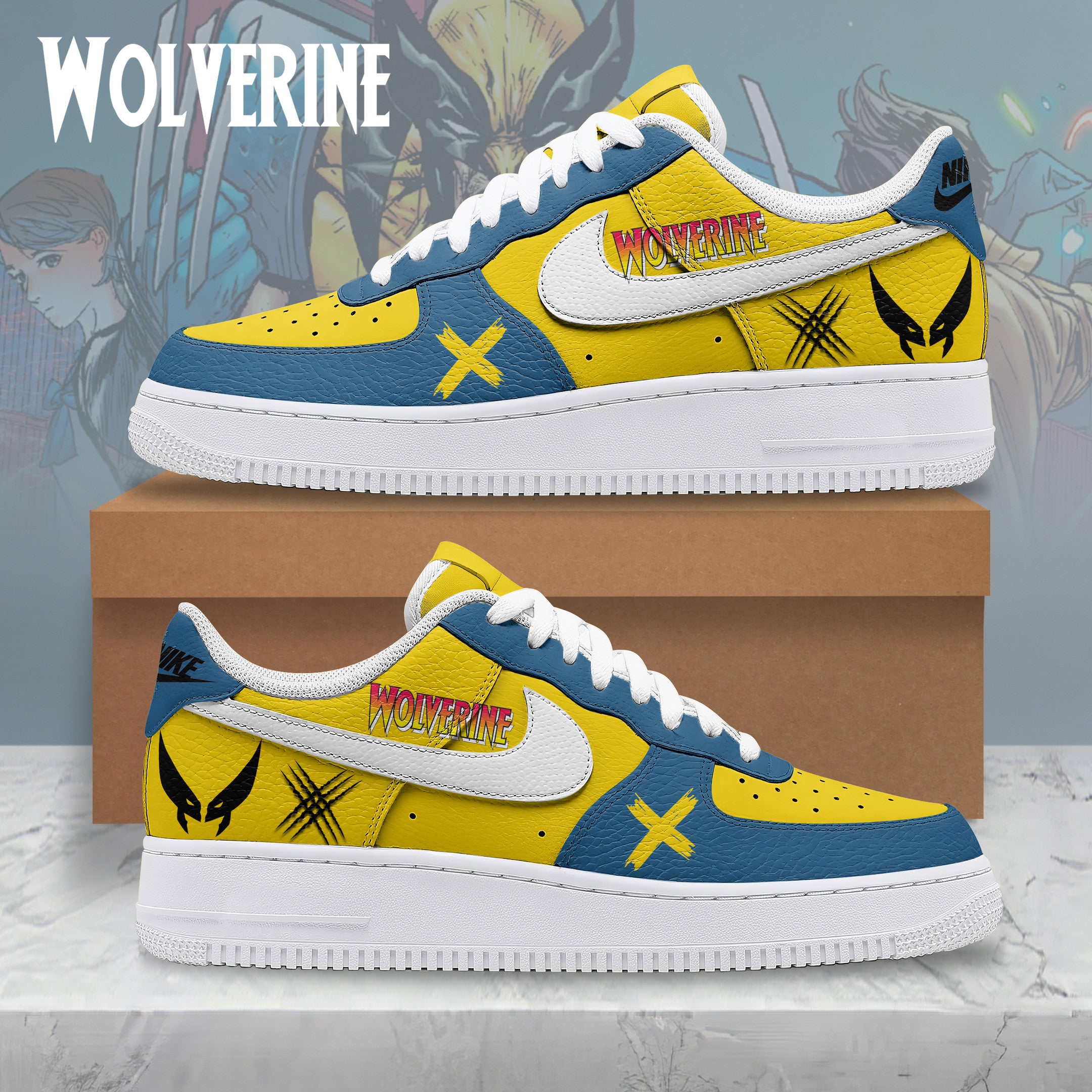 Wolverine Air Low-Top Sneakers AF1 Shoes For Men And Women