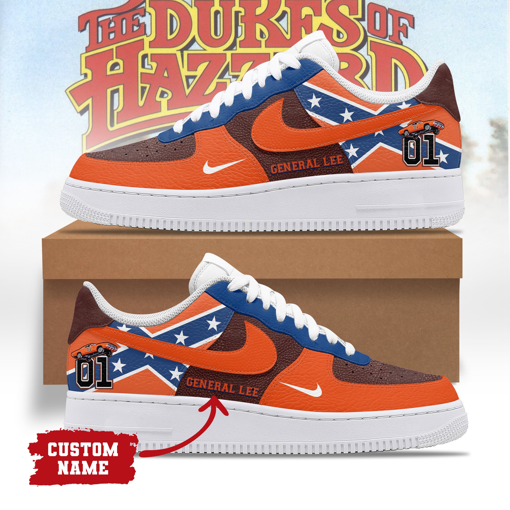 The Dukes Of Hazzard Air Low-Top Sneakers Shoes For Men And Women