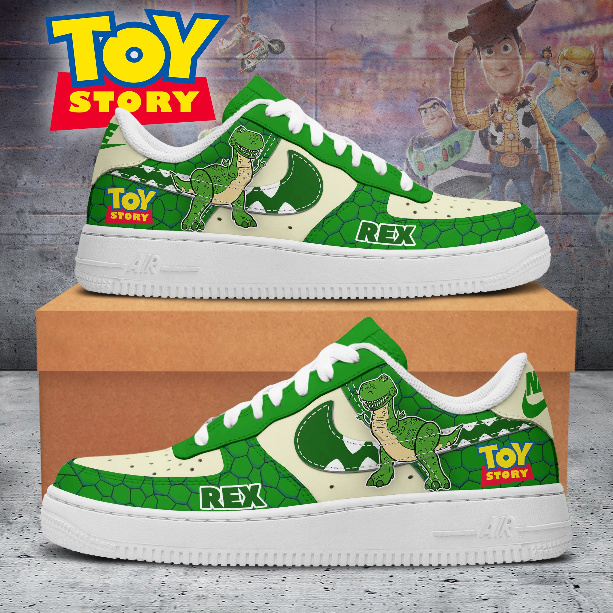 Toy Story Air Low-Top Sneakers Logo Nike AF1 Shoes For Men And Women