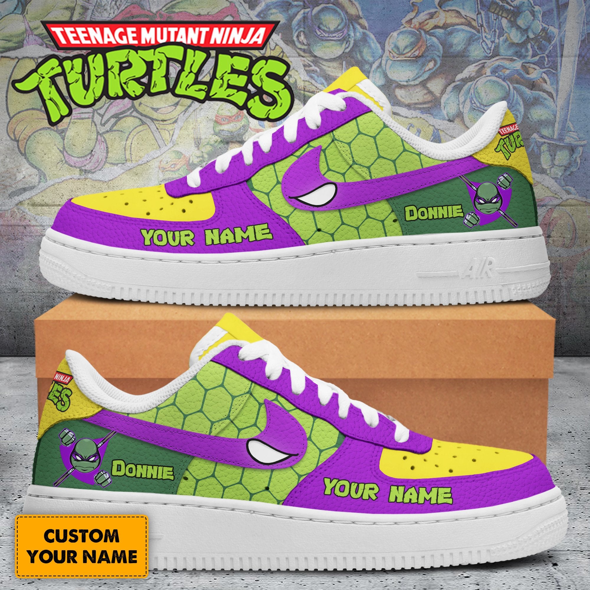 Teenage Mutant Ninja Turtles Air Low-Top Sneakers AF1 Shoes For Men And Women