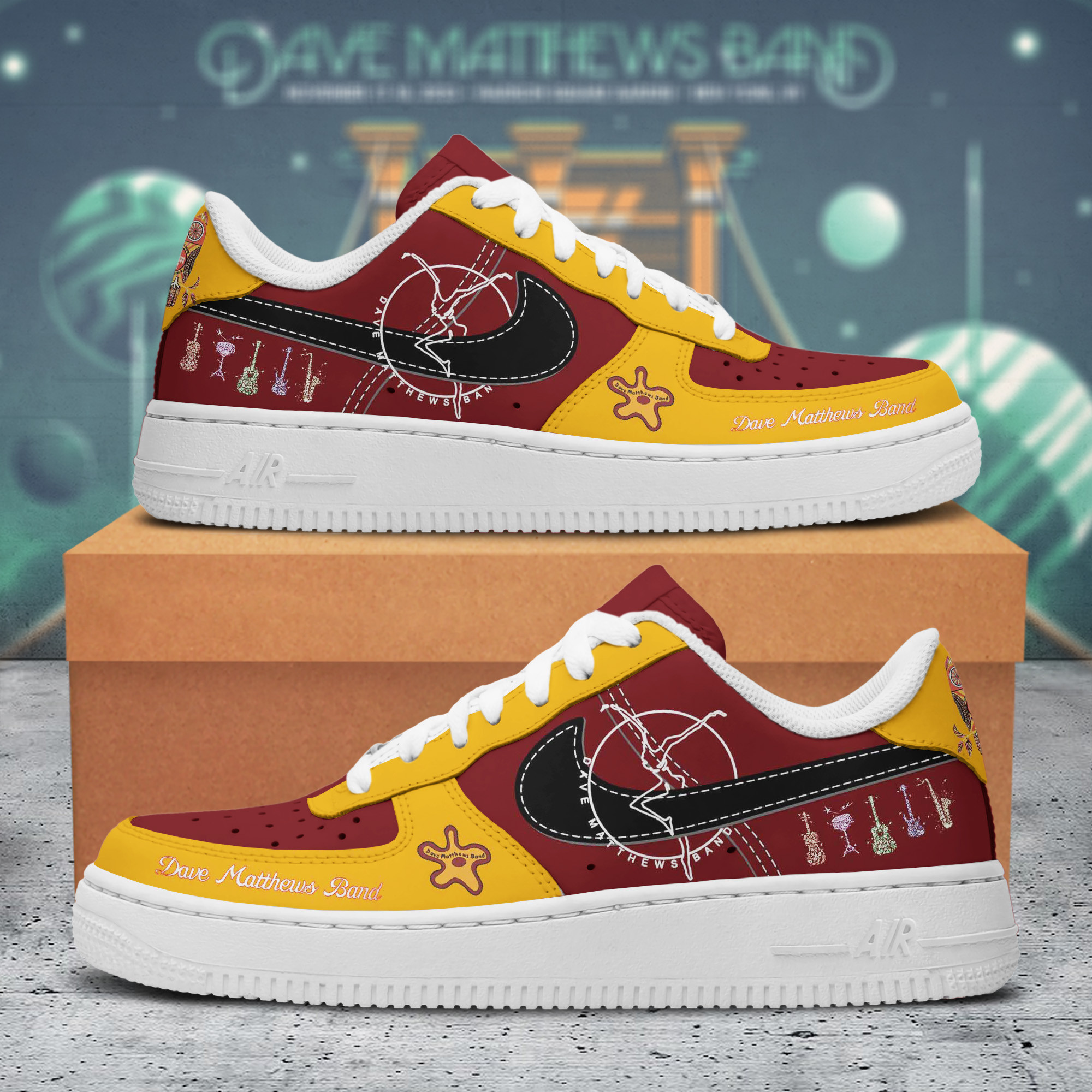 Dave Matthews Band Air Force 1 Shoes Sneakers For Men And Women