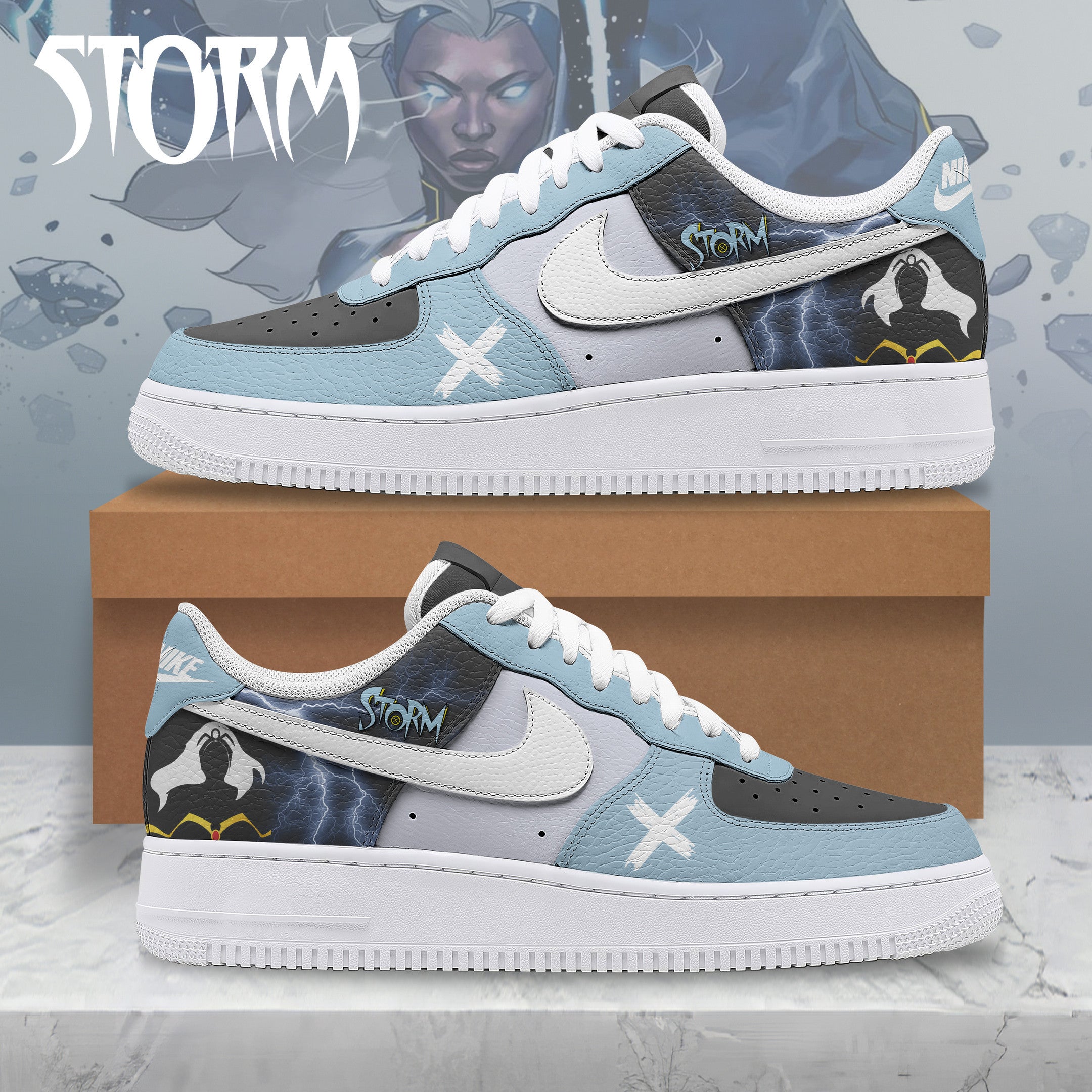 Wolverine Nike Logo AF1 Sneakers Shoes For Men And Women