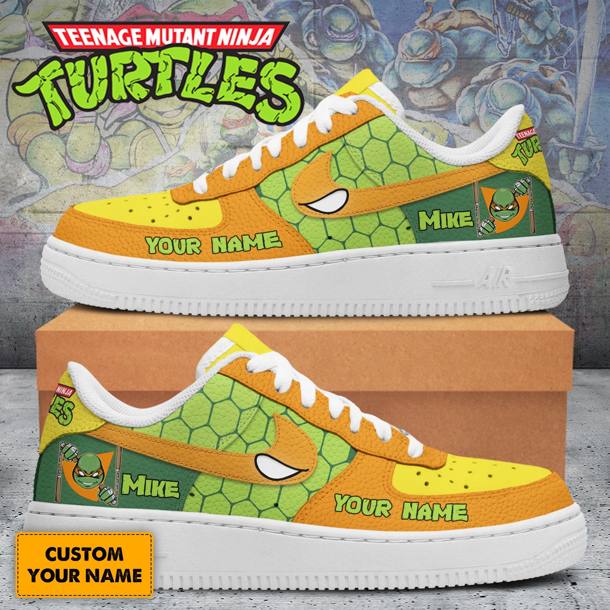 Teenage Mutant Ninja Turtles Air Low-Top Sneakers Nike AF1 Shoes For Men And Women