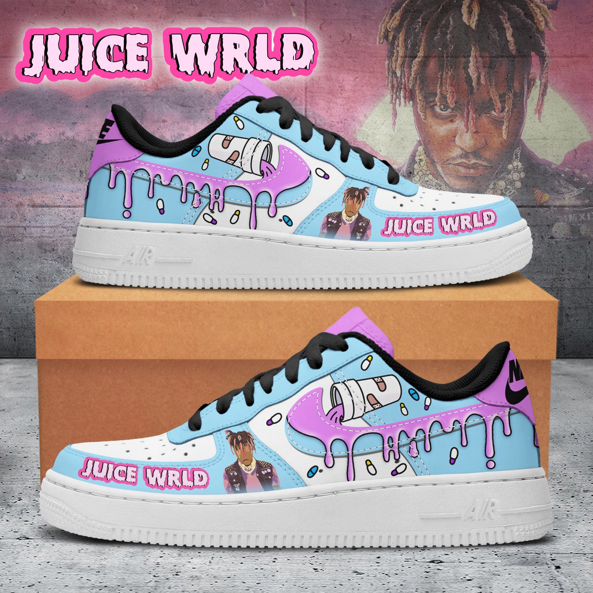 Juice Wrld Air Low-Top Sneakers Shoes For Men And Women
