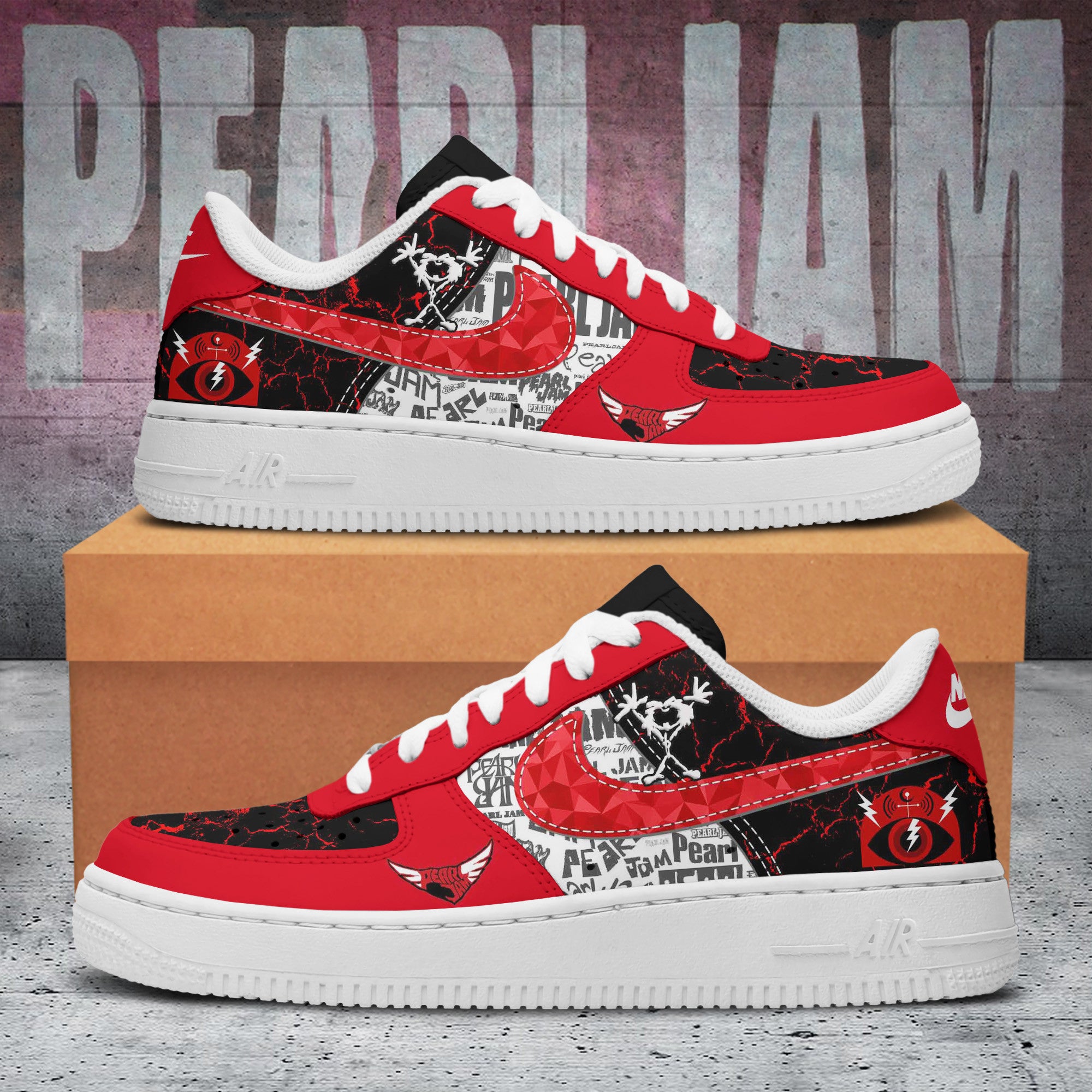 Pearl Jam Air Low-Top Sneakers Shoes Special Gift For Men Women