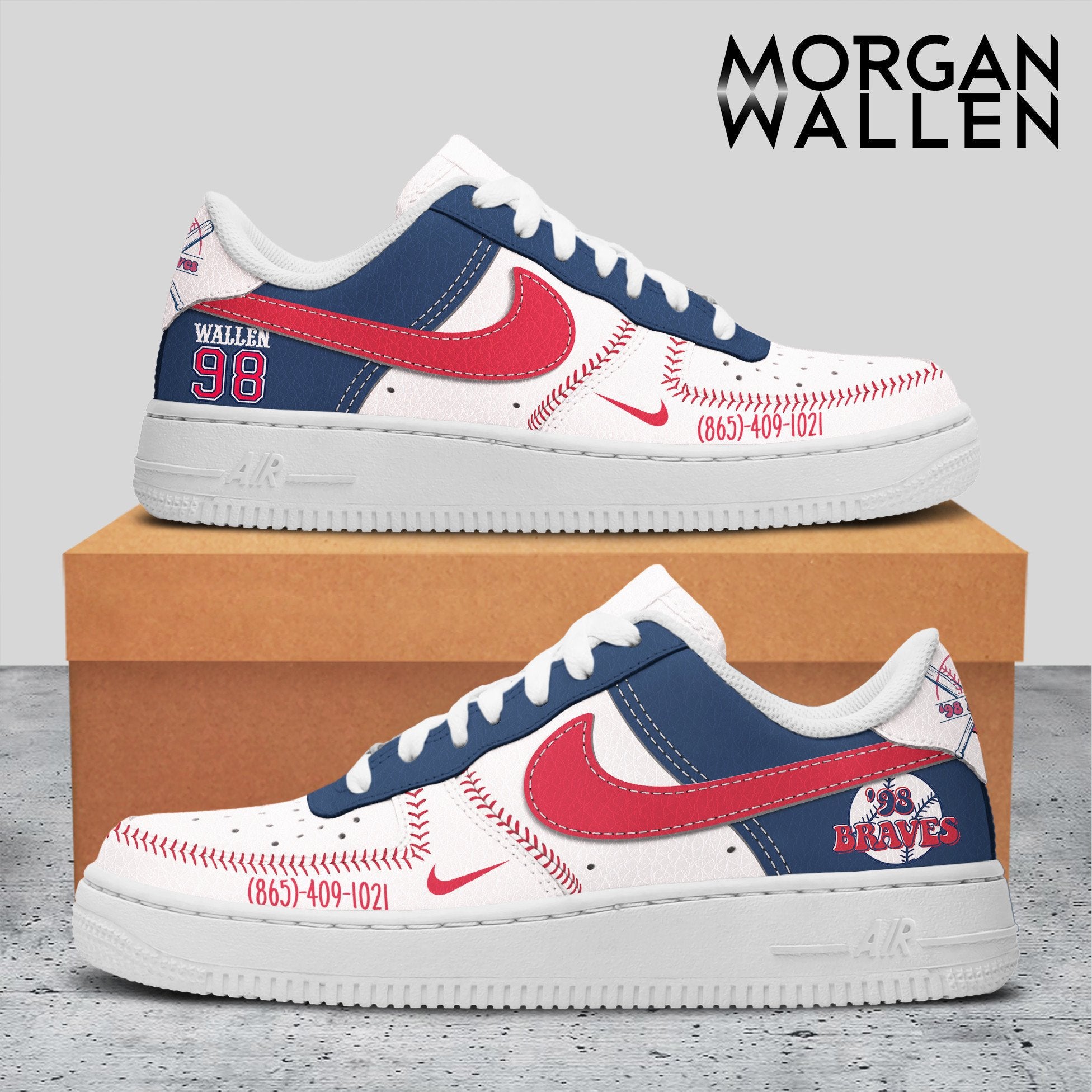 Morgan Wallen Air Low-Top Sneakers AF1 Shoes For Men And Women
