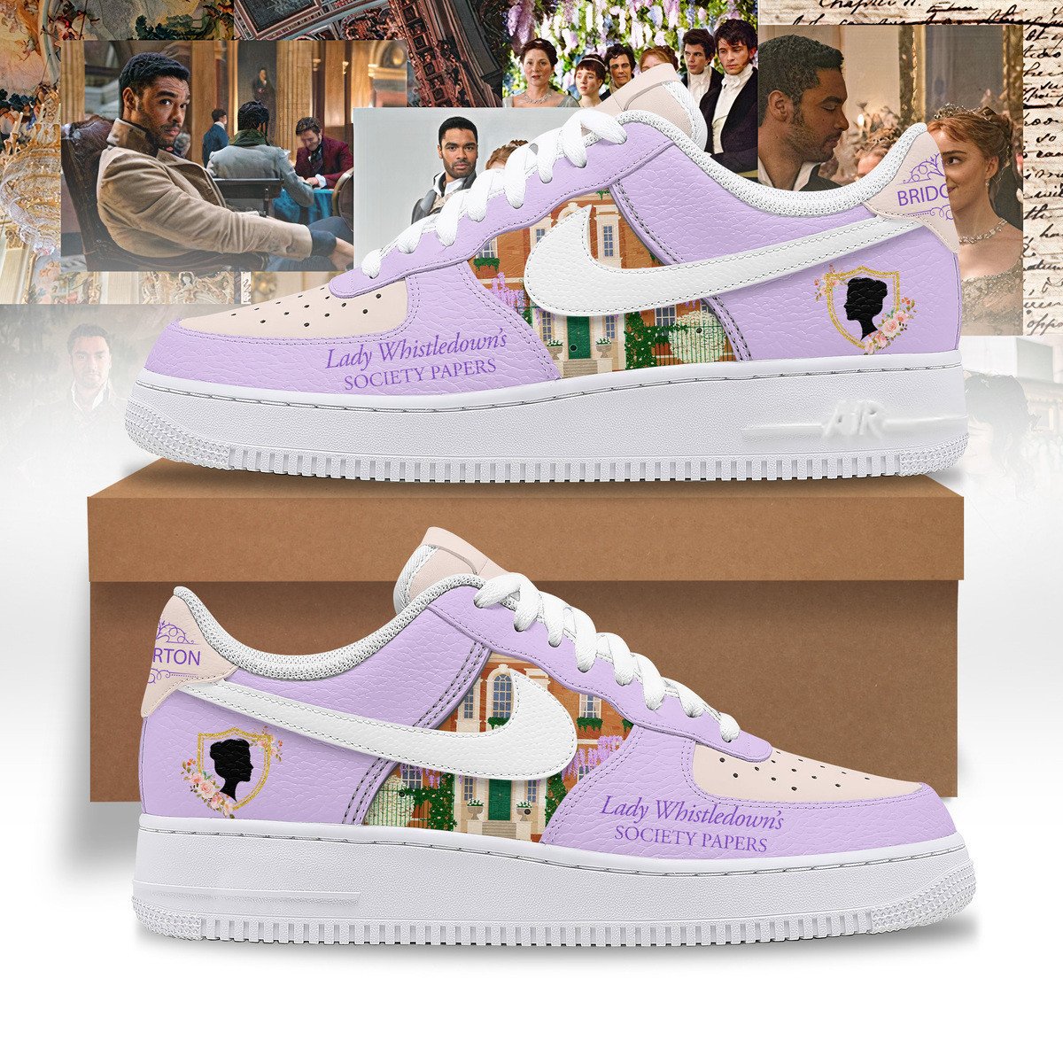 Bridgerton Air Force 1 Sneakers Shoes For Men And Women