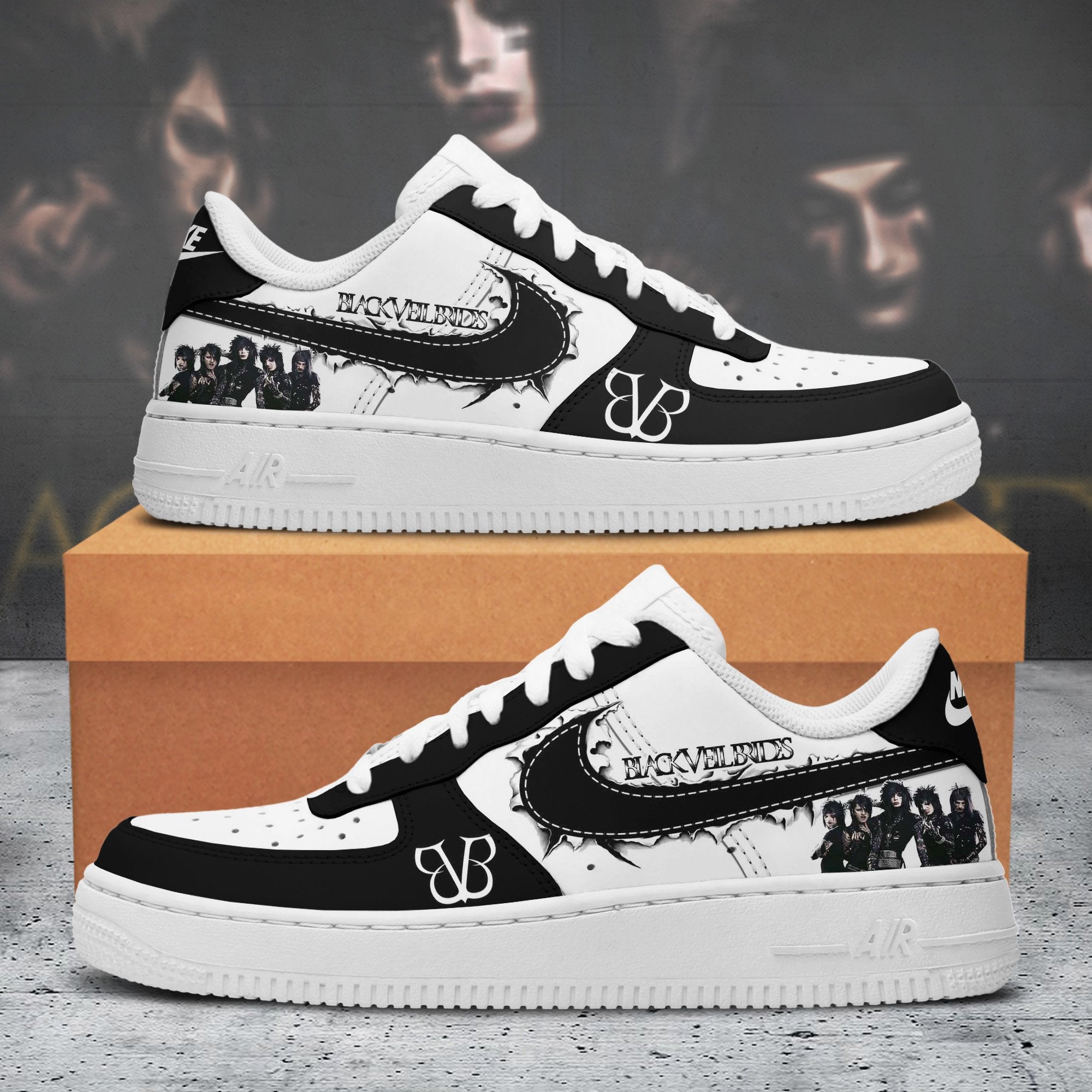 Black Veil Brides Air Low-Top Sneakers Shoes Special Gift For Men Women