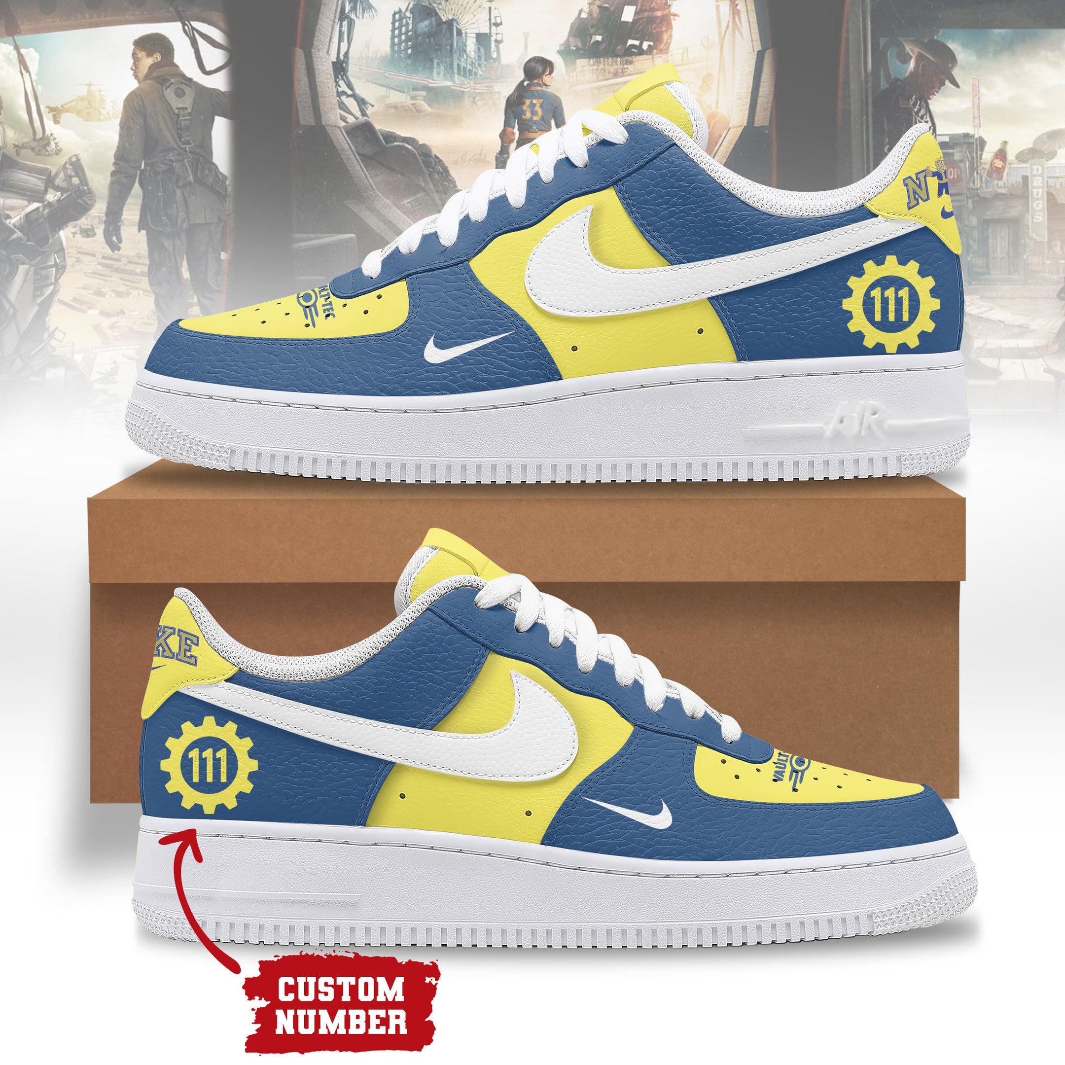 Fallout Air Low-Top Sneakers AF1 Shoes For Men And Women