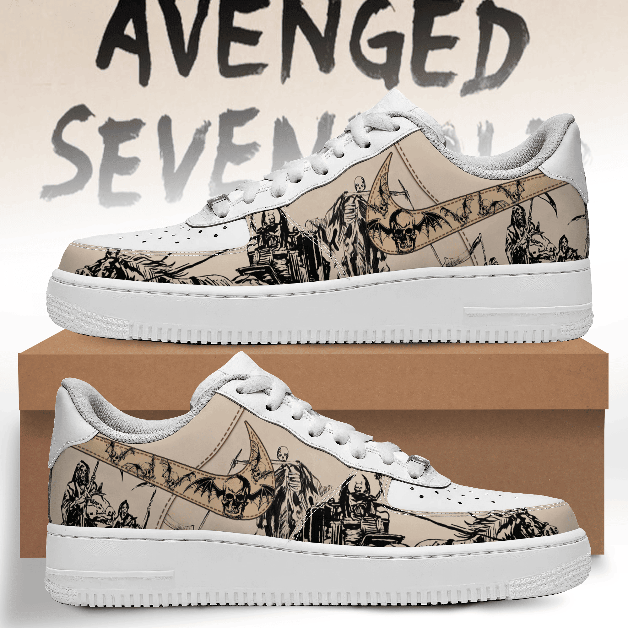 Avenged Sevenfold Air Low-Top Shoes Sneakers For Men And Women