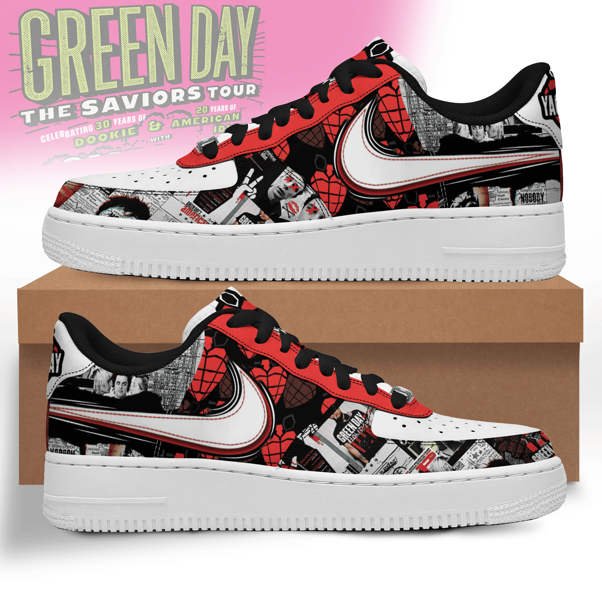 Green Day Air Low-Top Sneakers Shoes Special Gift For Men Women
