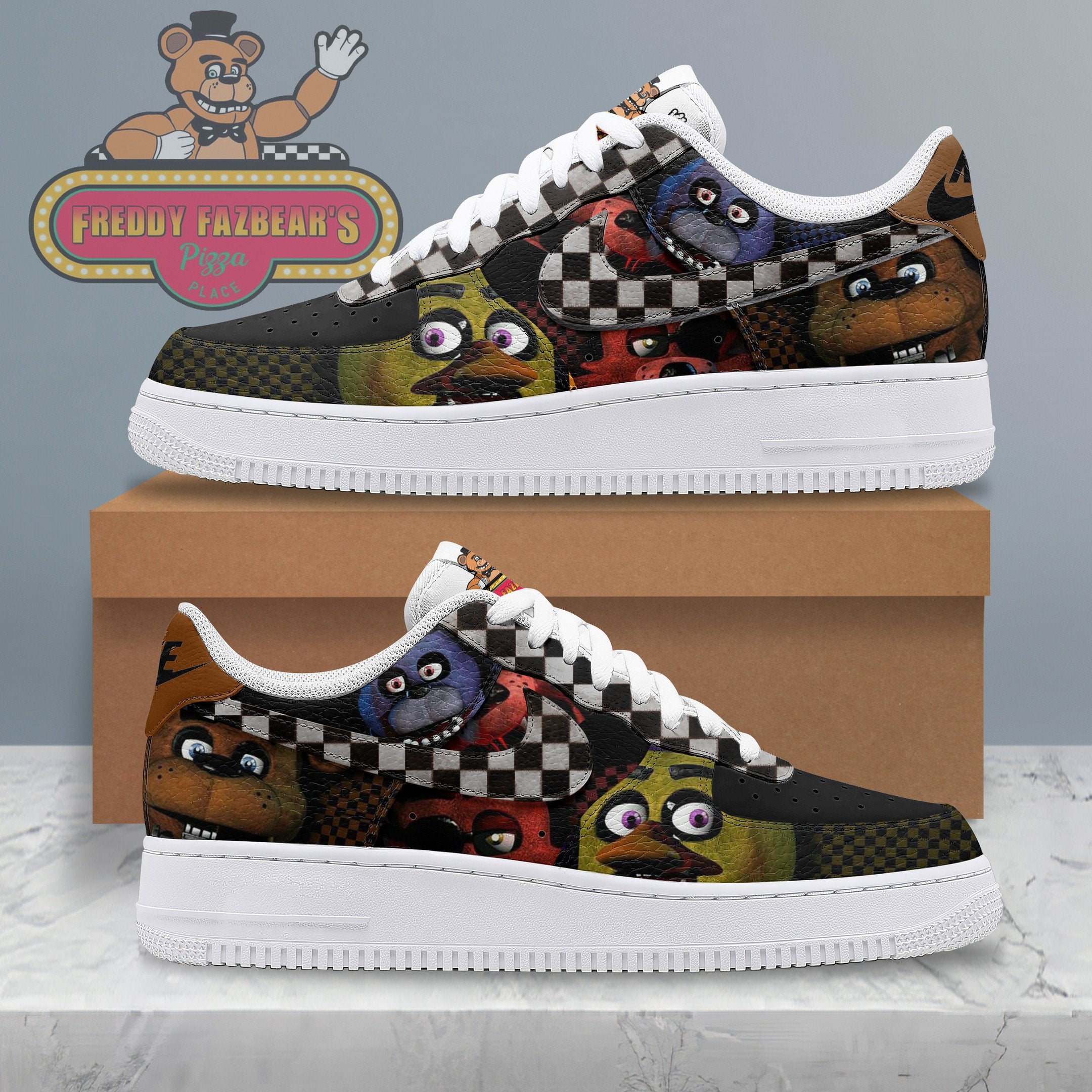 Freddy Fazbear'S Pizzeria Simulator Air Low-Top Sneakers Shoes For Men And Women