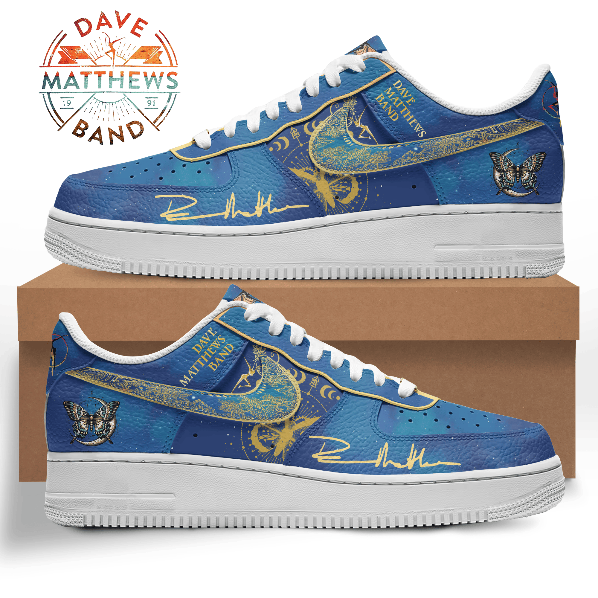 Dave Matthews Band Air Force 1 Sneakers Shoes For Men And Women