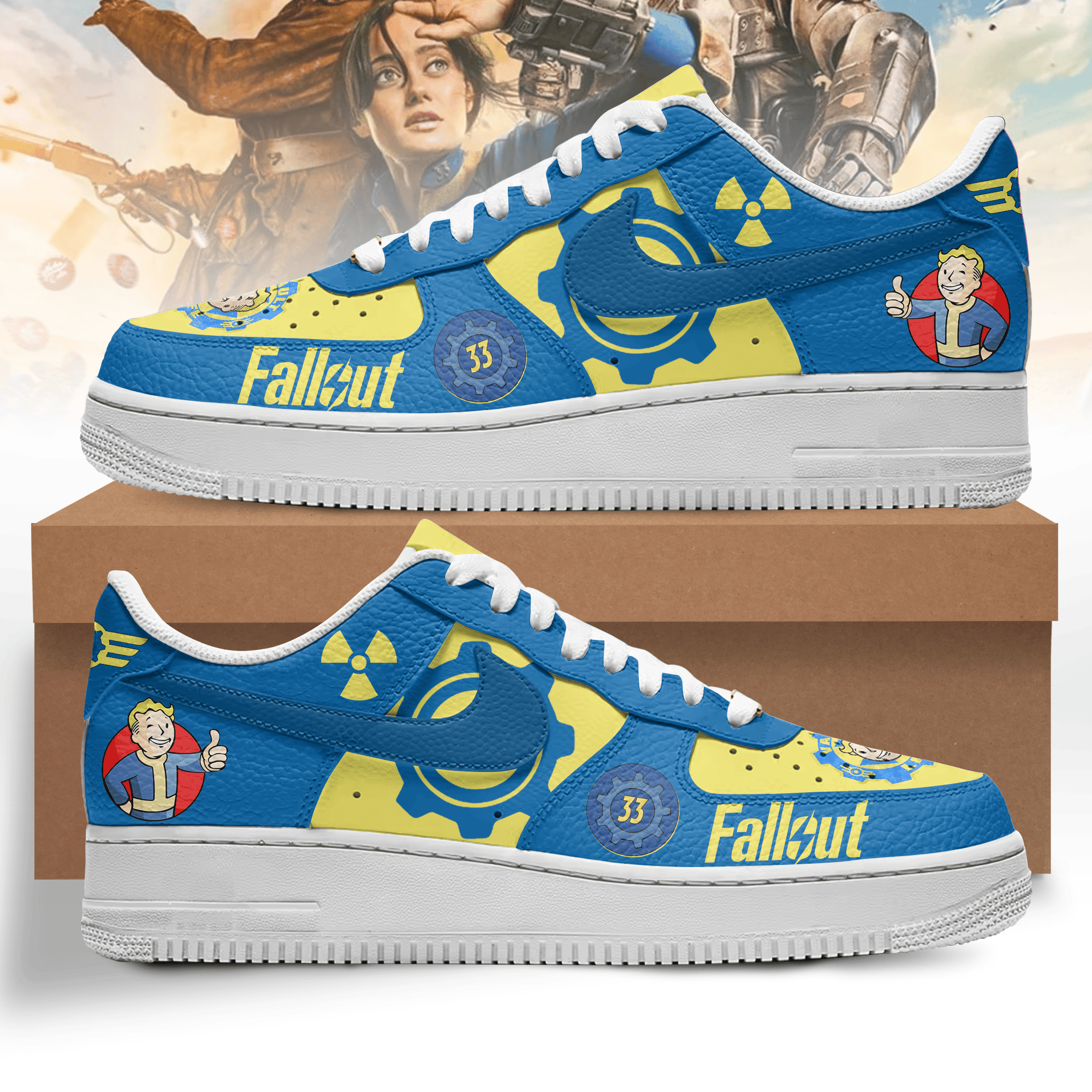 Fallout Air Low-Top Sneakers Shoes Special Gift For Men Women