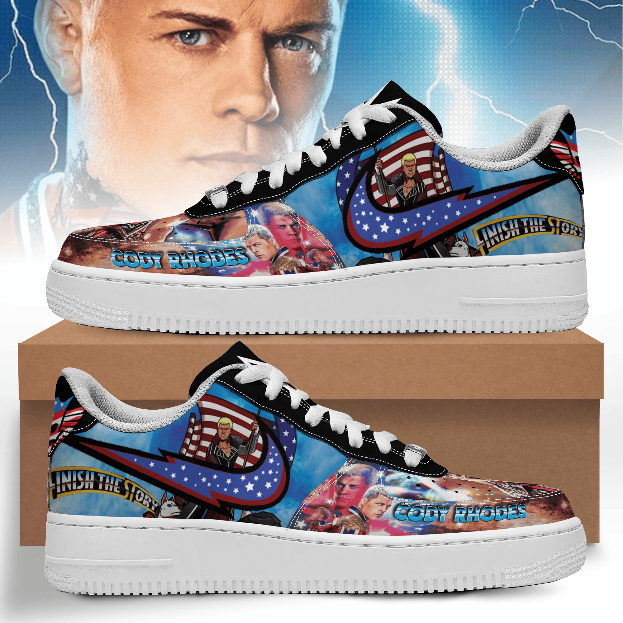 Cody Rhodes Air Low-Top Sneakers Shoes Special Gift For Men Women