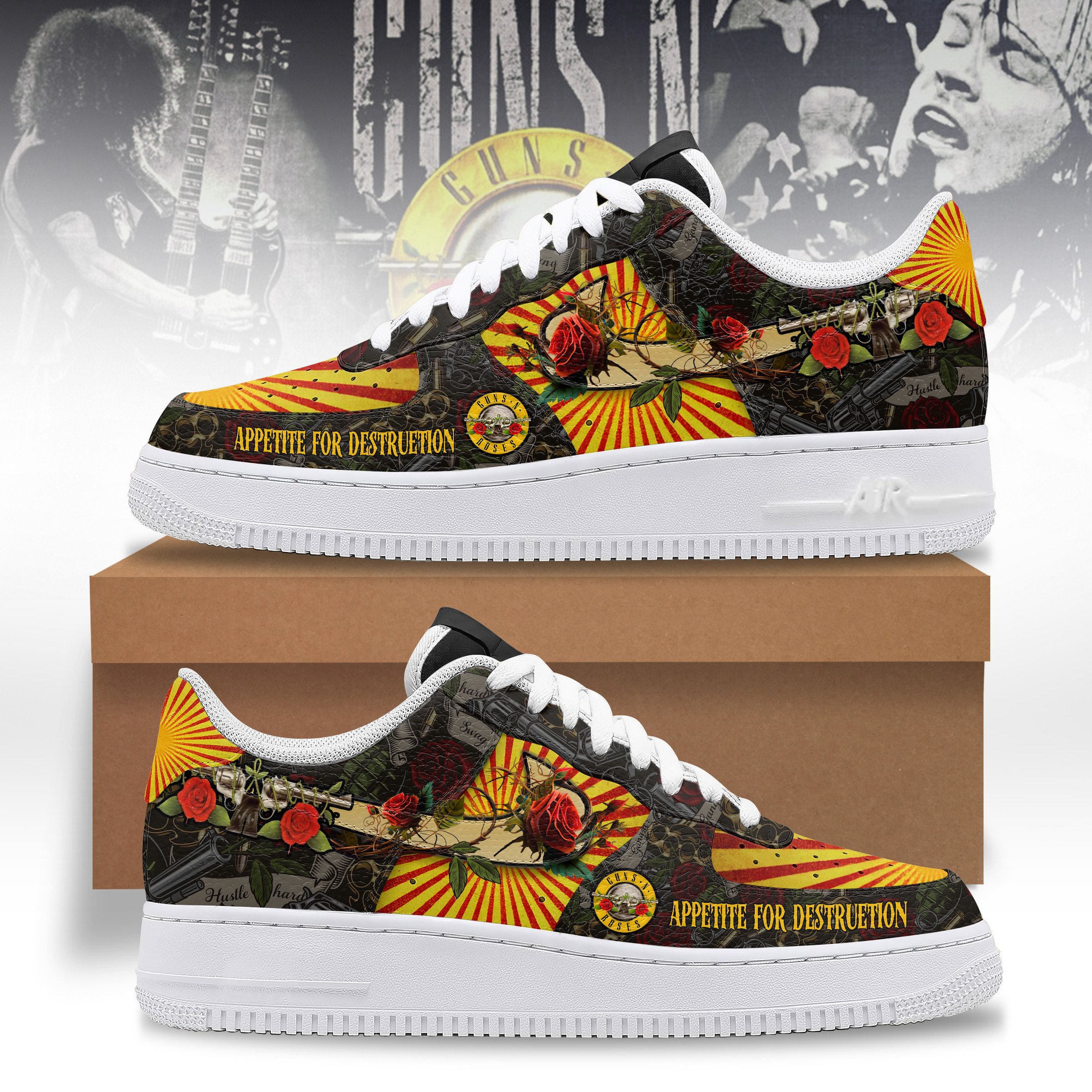 Guns N Roses Appetite For Destruction 2025 Air Force 1 Shoes