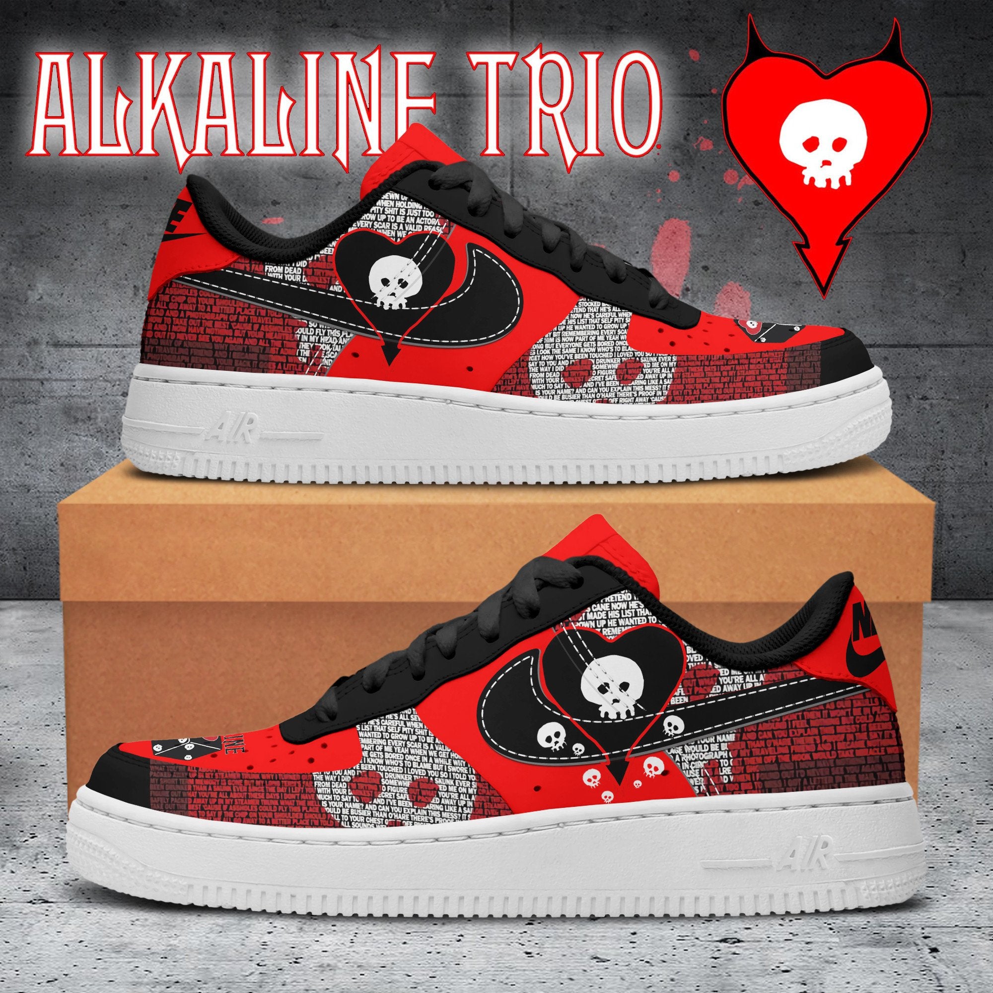 Alkaline Trio Air Low-Top Sneakers Shoes Special Gift For Men Women