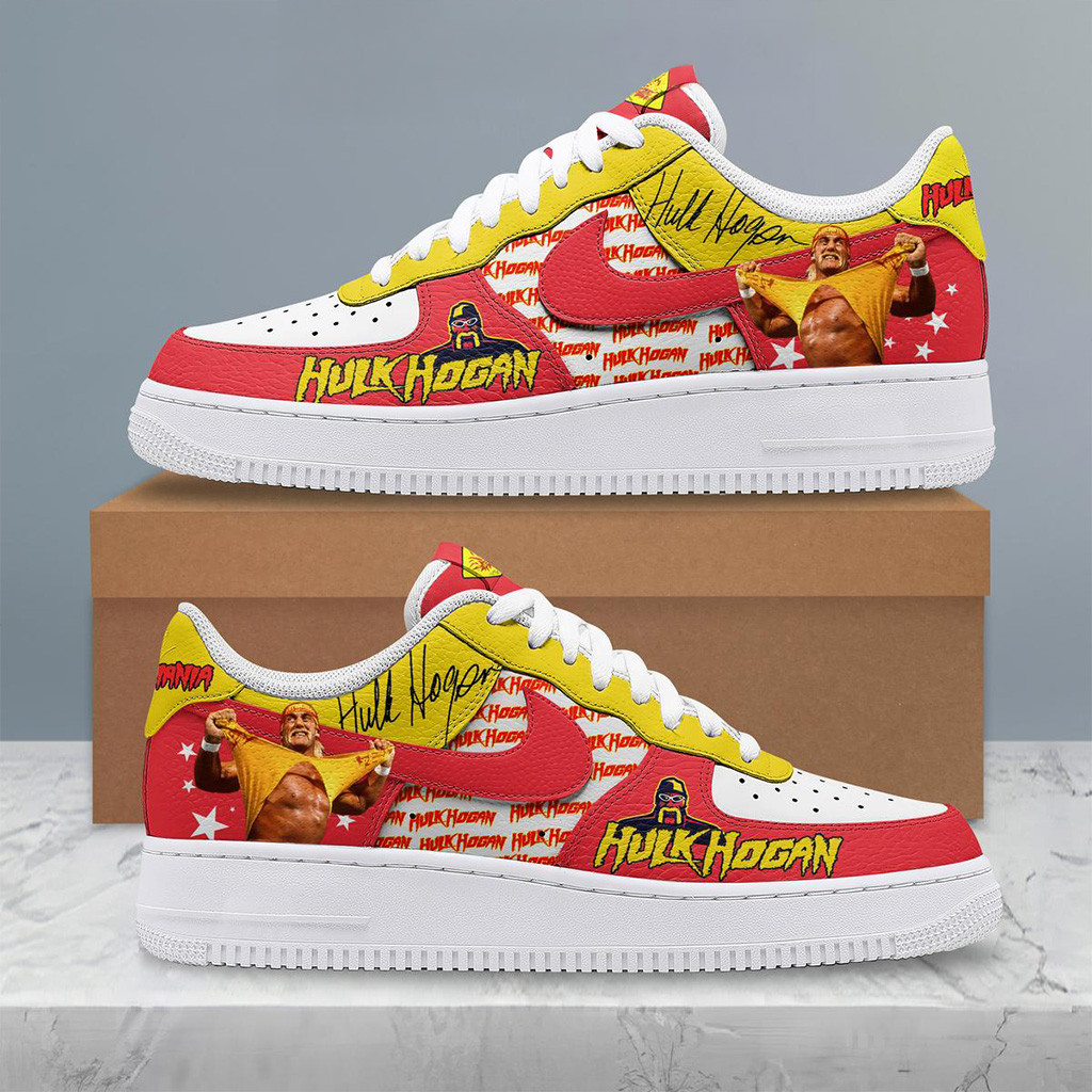 Hulk Hogan Rip 2025 Air Force 1 Shoes Hulkhogan Merch Gifts For Fans