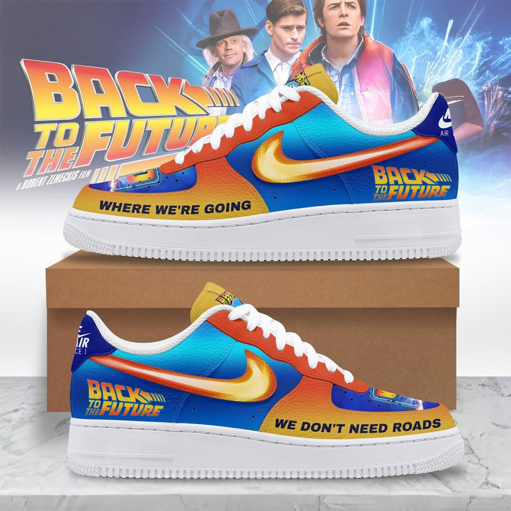 Back To The Future 40Th Anniversary 2025 Air Force 1 Sneakers Fan Merch Gifts For Dad
