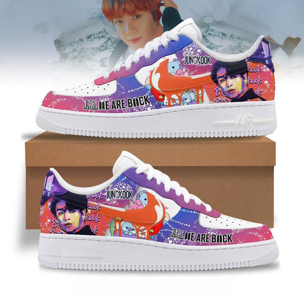 Jungkook Bts We Are Back Special Air Force 1 Sneaker Bts Merch Gifts For Sister