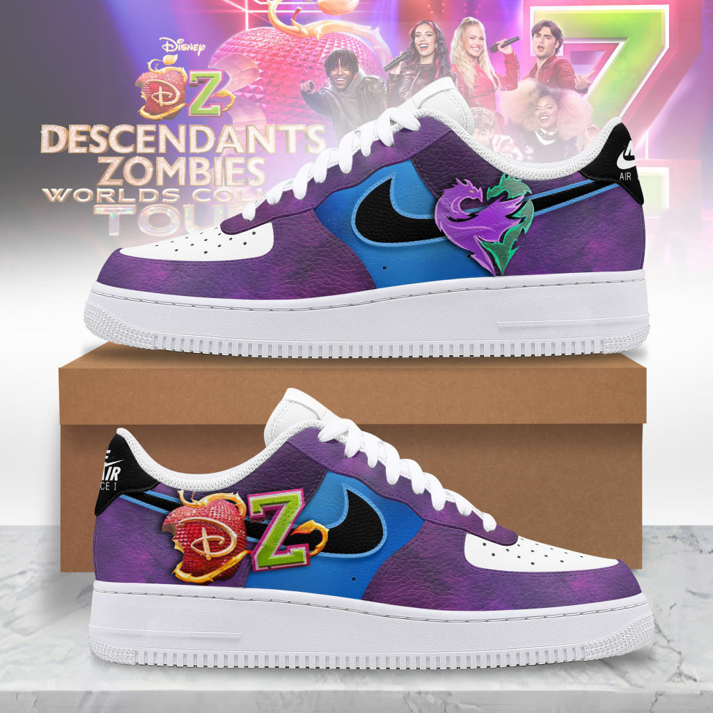 Descendants Zombies Worlds Collide Tour Disney Concerts Air Force 1 Sneakers Zombies Merch
