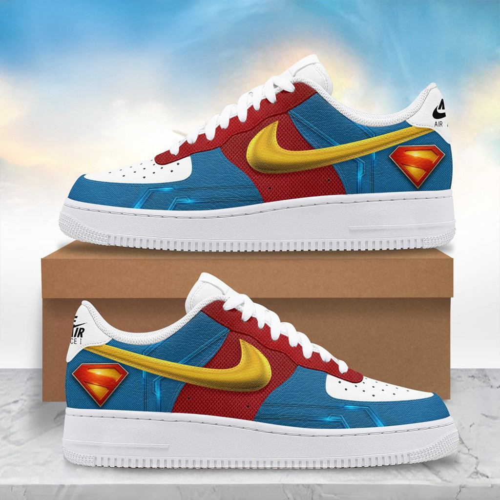 Superman 2025 New Movie Air Force 1 Sneakers Superman Merch Gifts For Husband