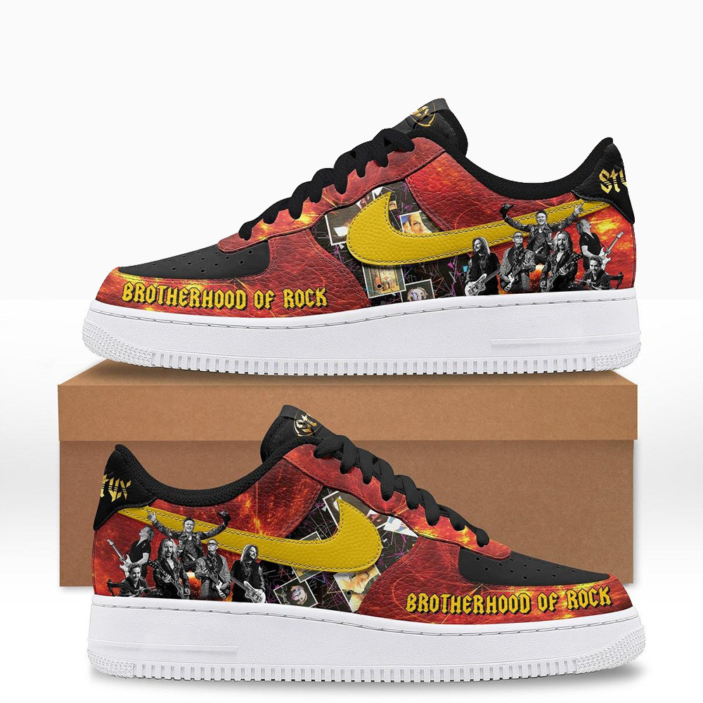 Styx Brotherhood Of Rock Air Force 1 Shoes Music Gift Ideas For Guys