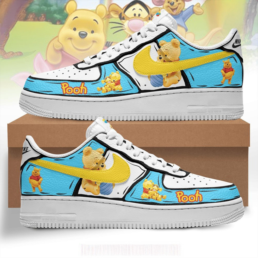 Winnie Pooh Bear Disney Nike Air Force 1 Winnie Pooh Merch Gifts For Friends