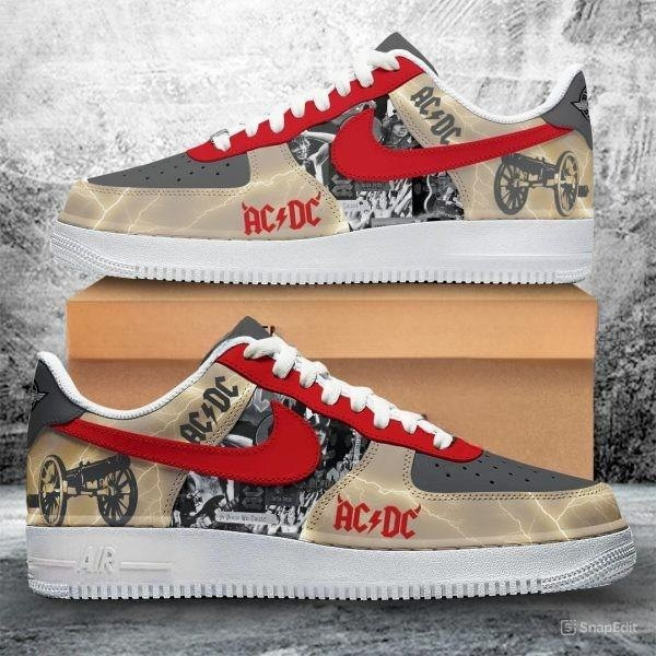 Acdc Pwr Up Tour 2025 Air Force 1 Acdc Merch Gifts For Music Lovers